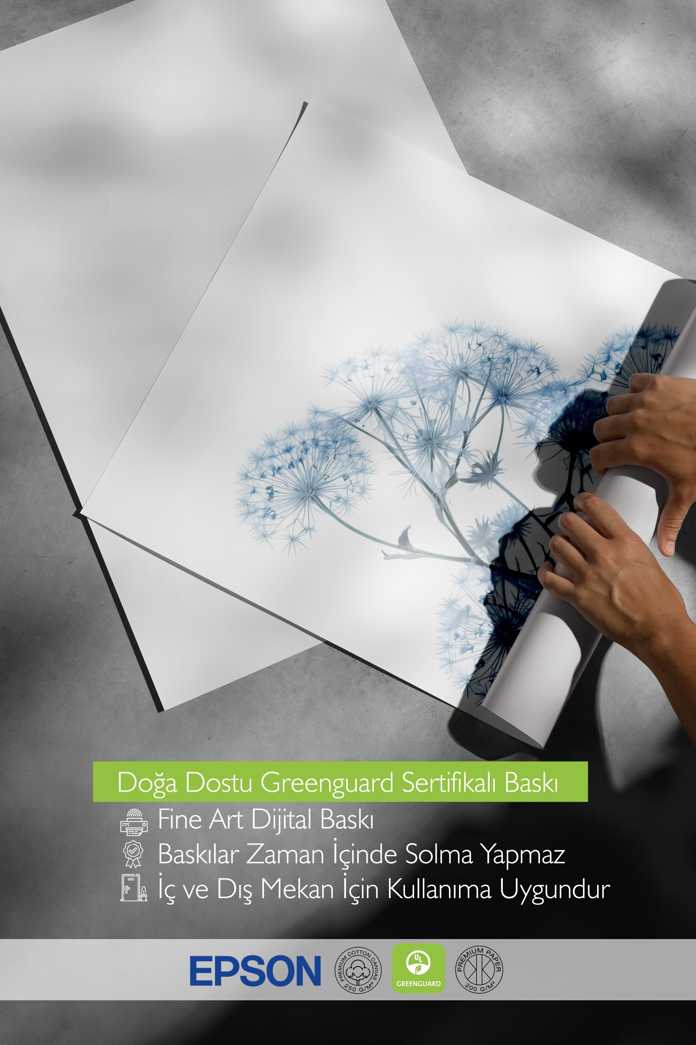 Blue Dandelion Poster, Çerçevesiz Duvar Posteri, Dikey Duvar Tablosu Comfort Serisi NO:108374