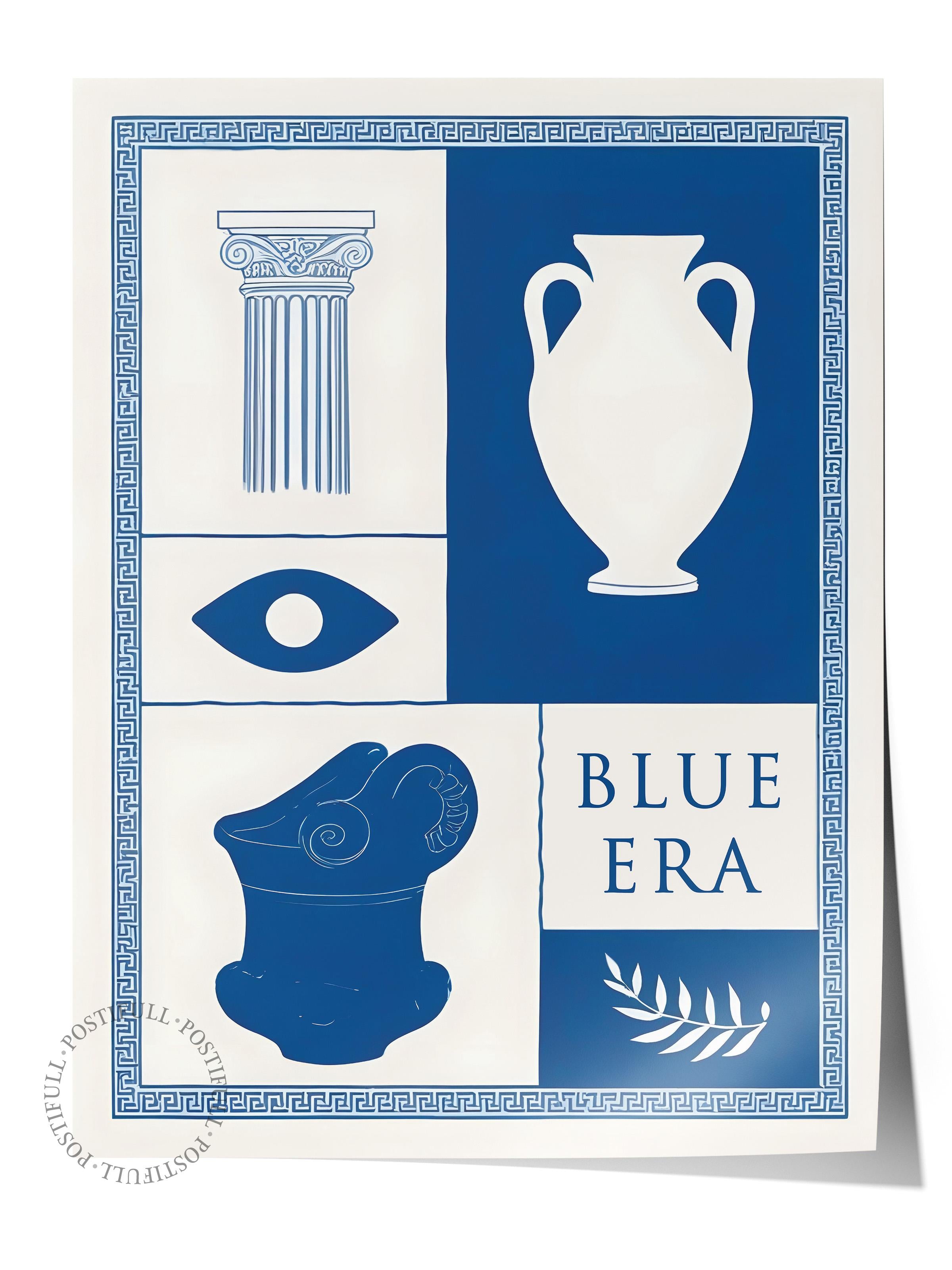 Blue Era Poster, Çerçevesiz Duvar Posteri, Dikey Duvar Tablosu Comfort Serisi NO:108482