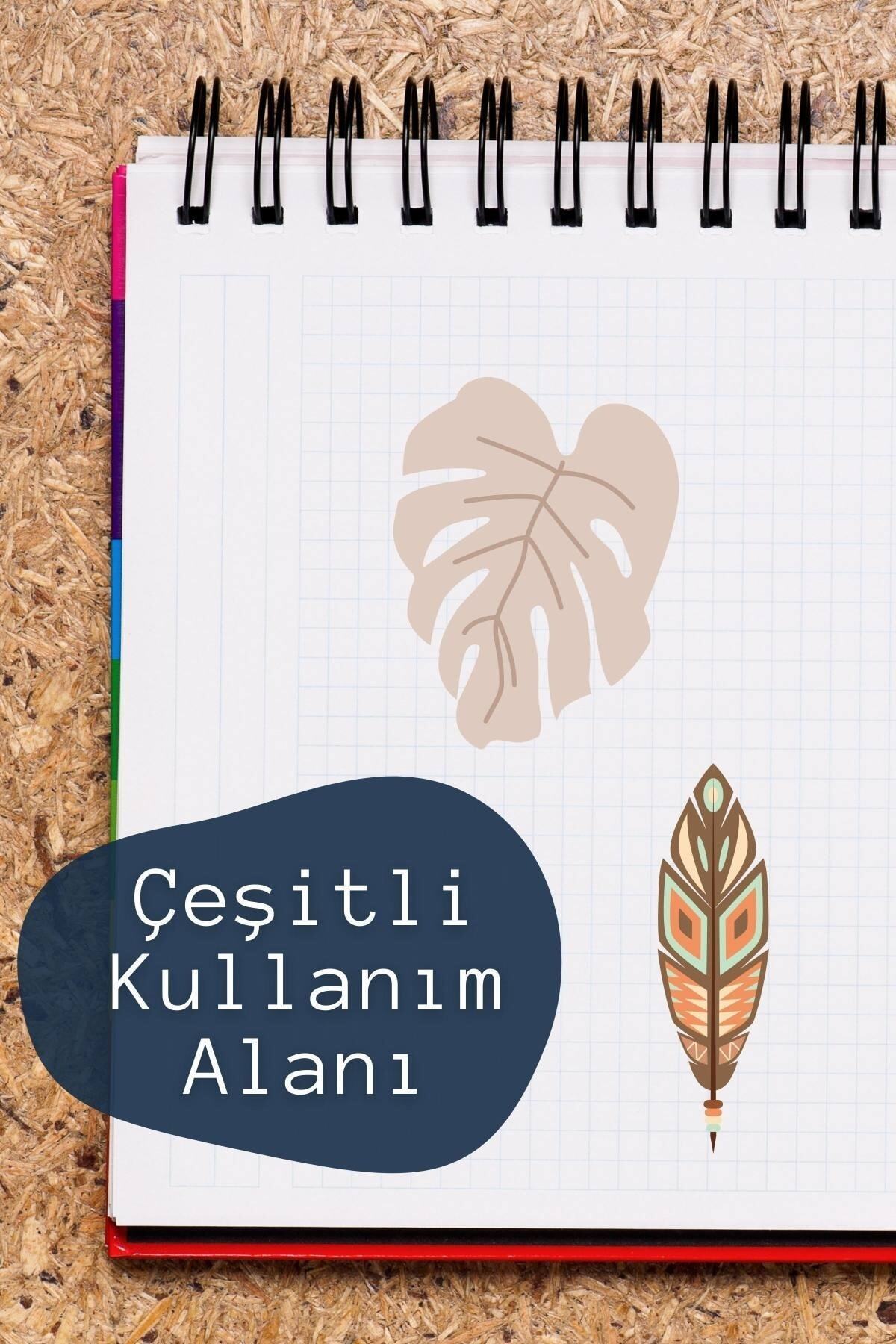Boho Temalı Sticker Seti - 20 Adet Etiket Seti- Telefon, Tablet, Defter Laptop Uyumlu Etiket