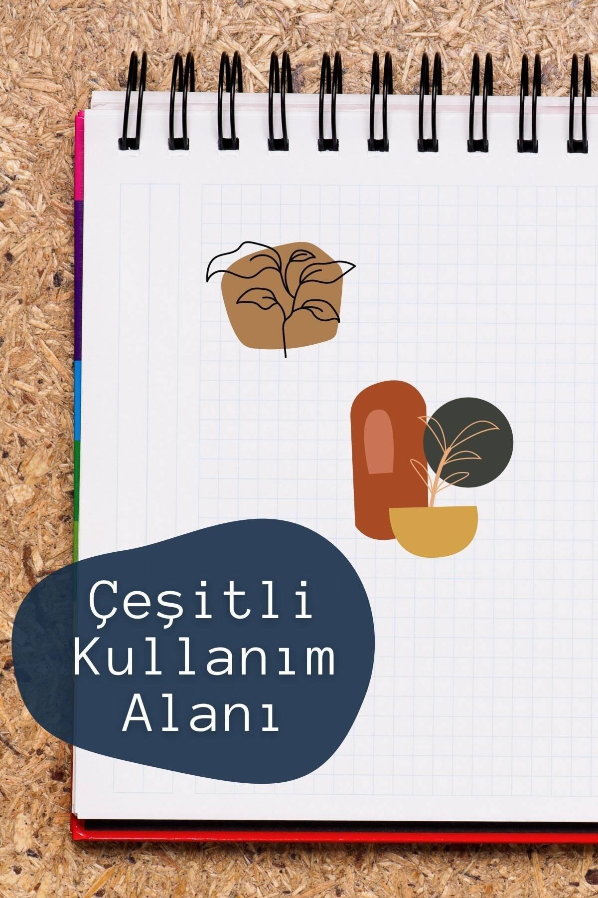 Boho Temalı Sticker Seti - 24 Adet Etiket Seti- Telefon, Tablet, Defter Laptop Uyumlu Etiket