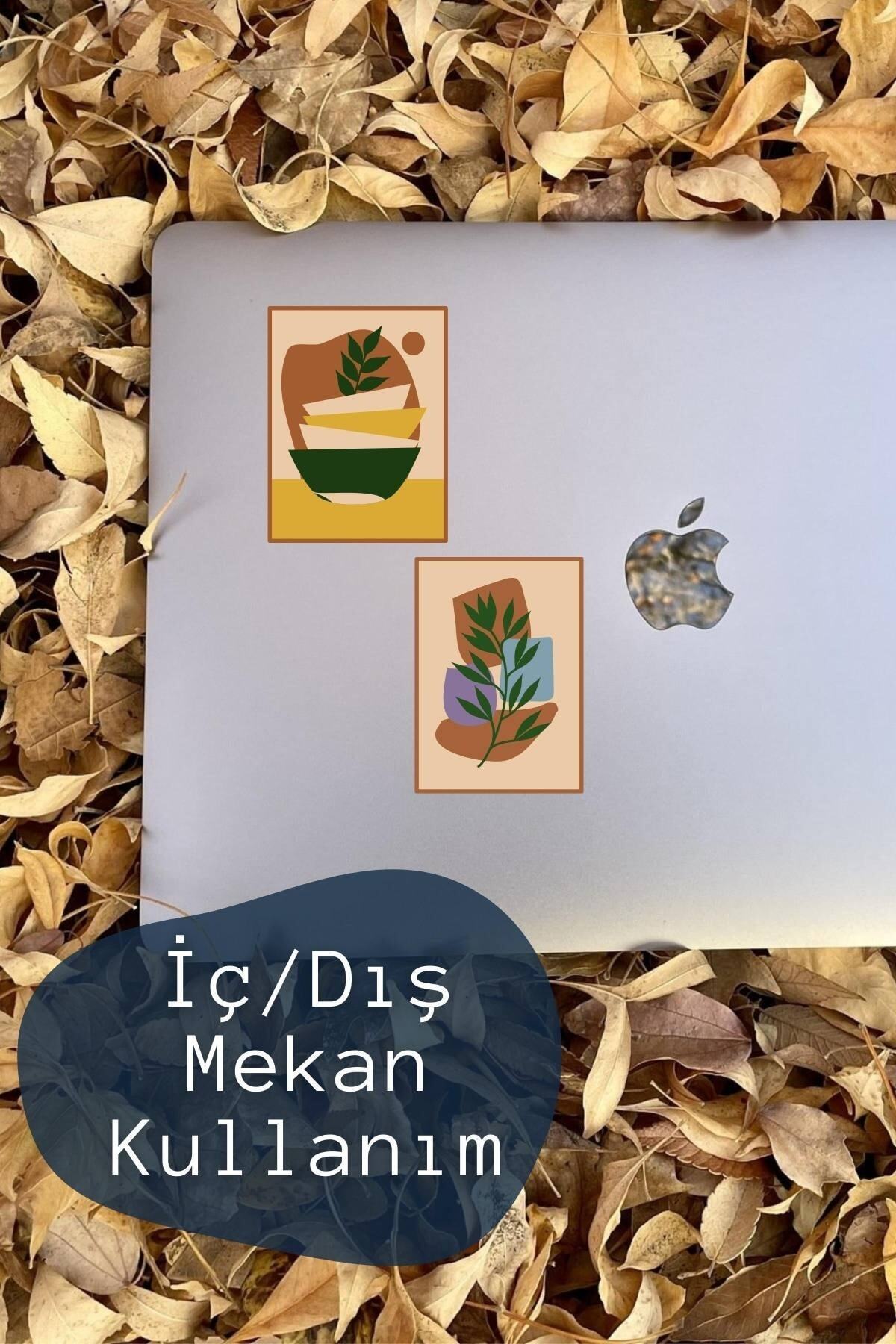 Boho Temalı Sticker Seti - 4 Adet Etiket Seti- Telefon, Tablet, Defter Laptop Uyumlu Etiket