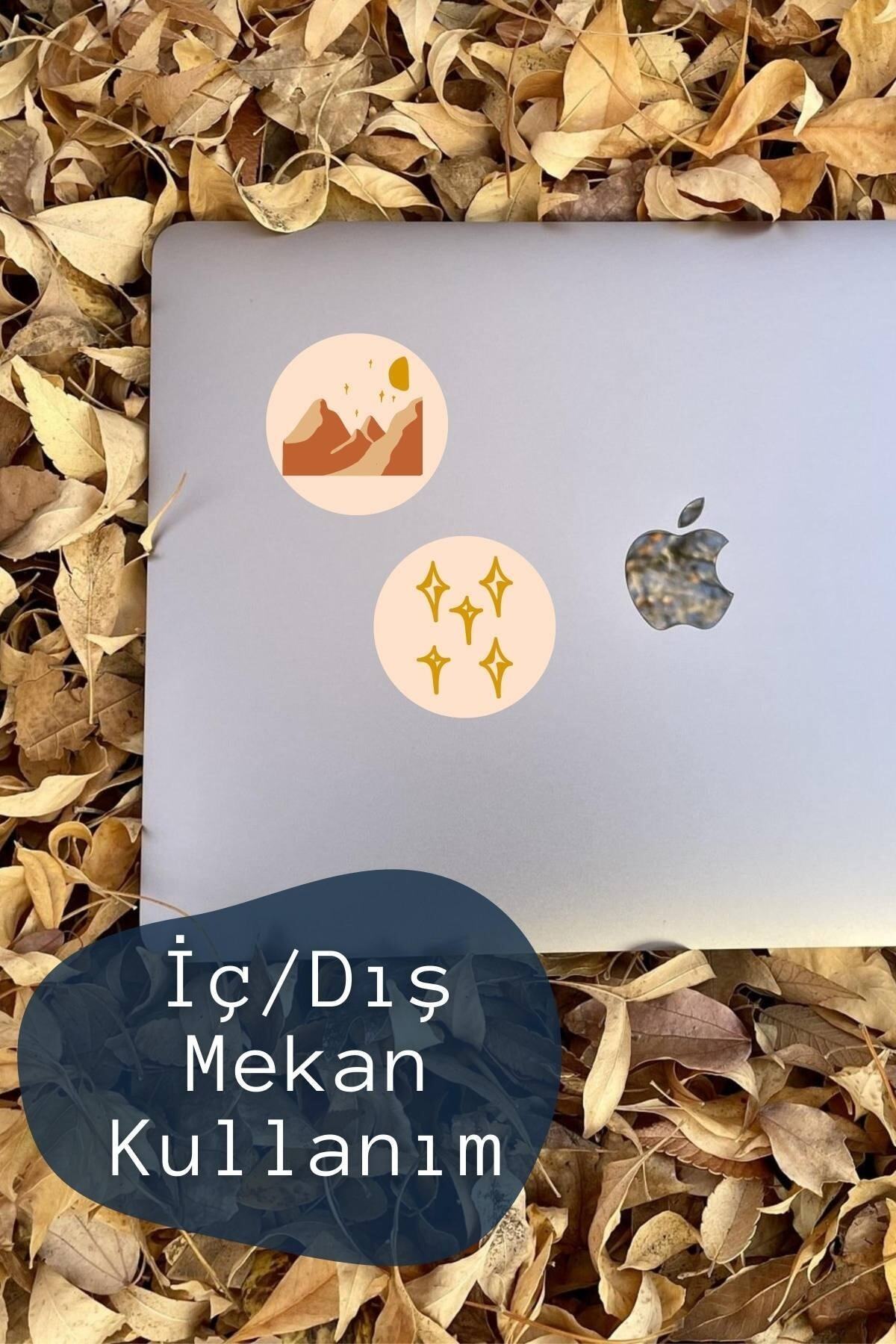 Boho Temalı Sticker Seti - 6 Adet Etiket Seti- Telefon, Tablet, Defter Laptop Uyumlu Etiket