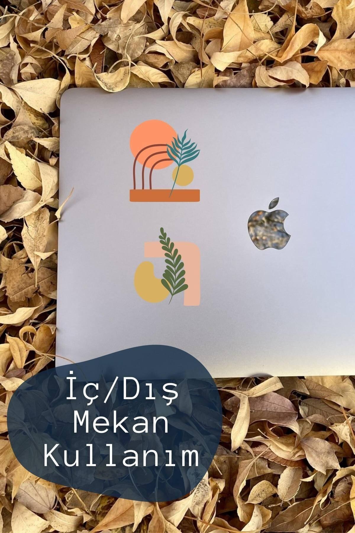 Boho Temalı Sticker Seti - 6 Adet Etiket Seti- Telefon, Tablet, Defter Laptop Uyumlu Etiket