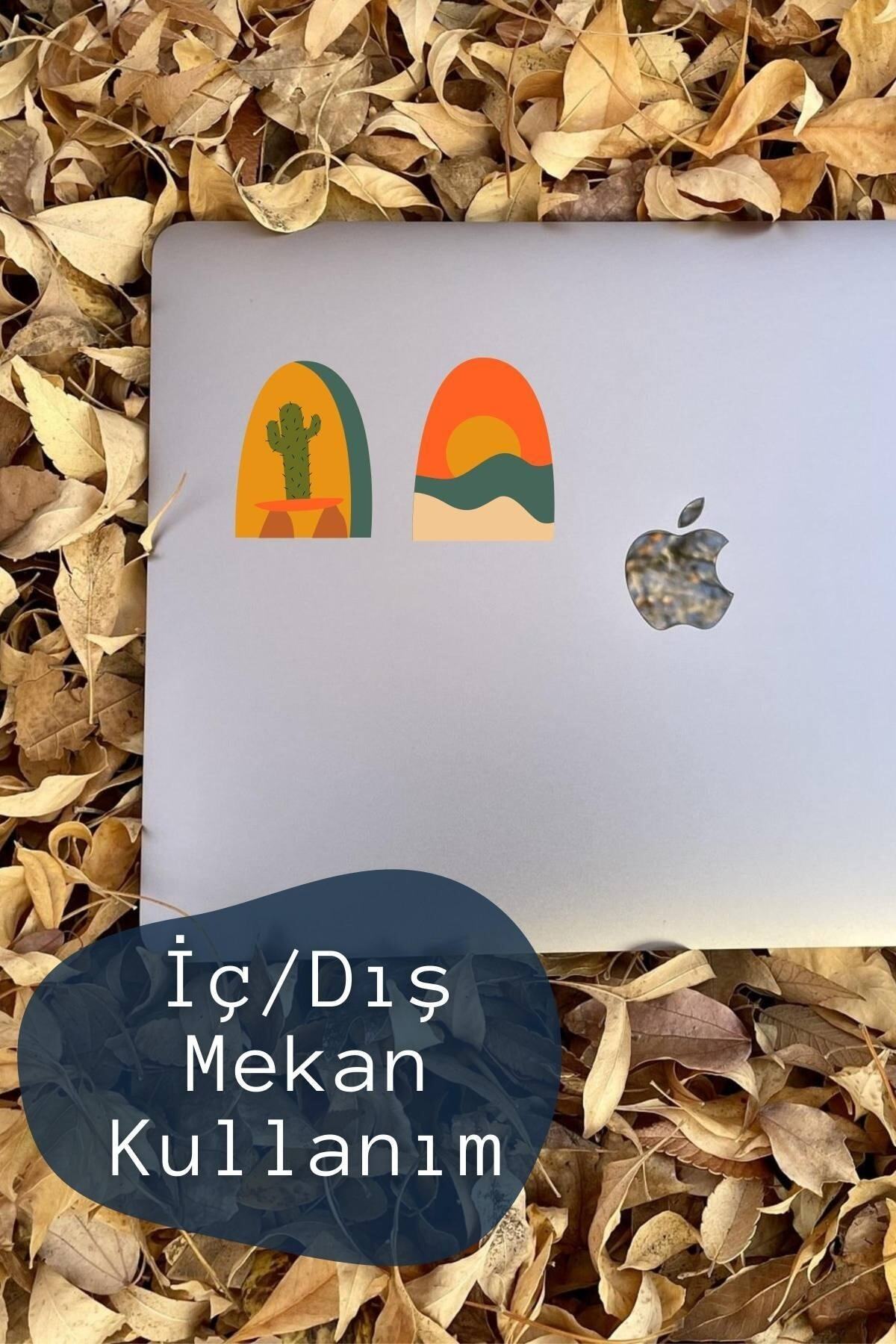 Boho Temalı Sticker Seti - 6 Adet Etiket Seti- Telefon, Tablet, Defter Laptop Uyumlu Etiket