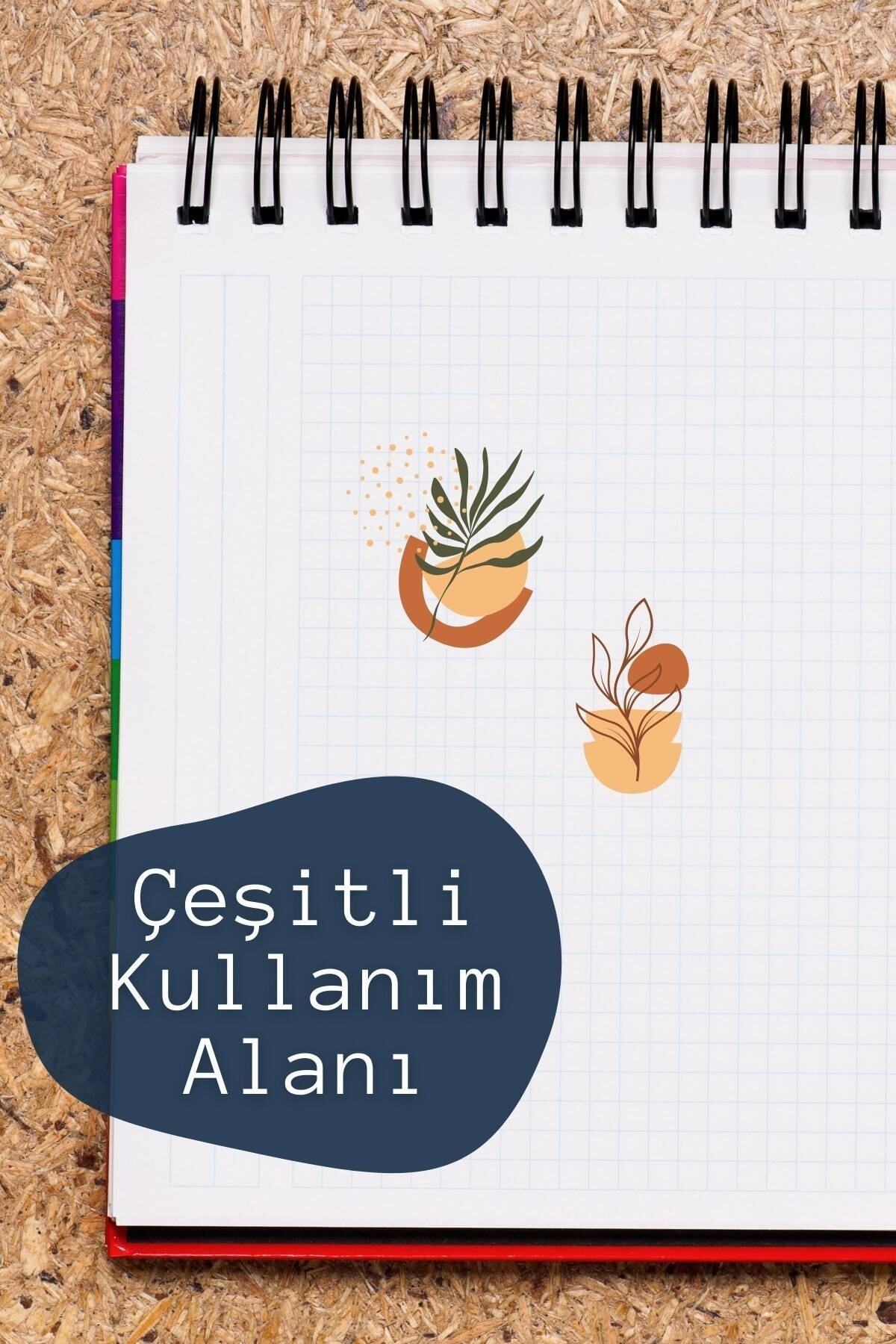 Boho Temalı Sticker Seti - 9 Adet Etiket Seti- Telefon, Tablet, Defter Laptop Uyumlu Etiket