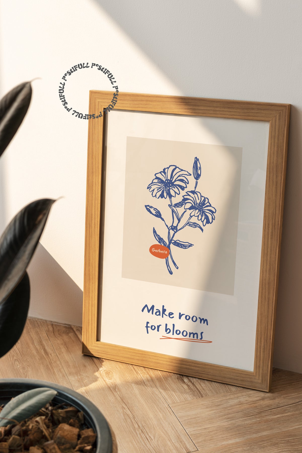 Botanik Poster - Çiçek Çizimi Çerçevesiz Poster