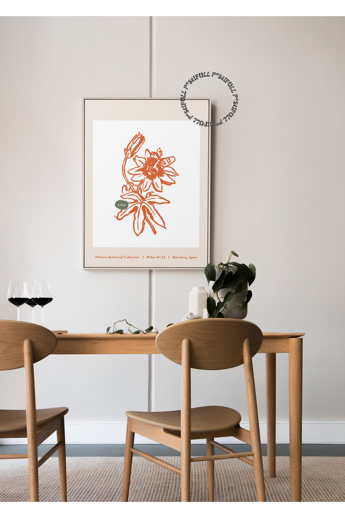 Botanik Poster - Çiçek Çizimi Çerçevesiz Poster
