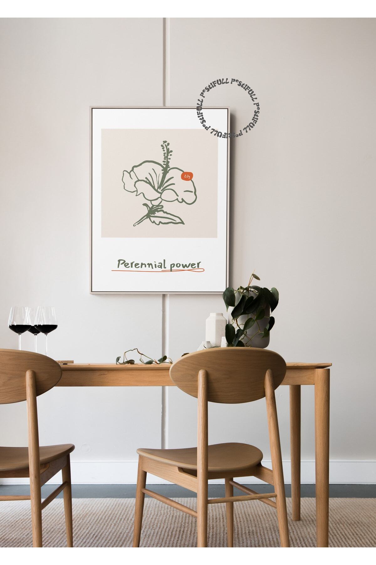 Botanik Poster - Çiçek Çizimi Çerçevesiz Poster