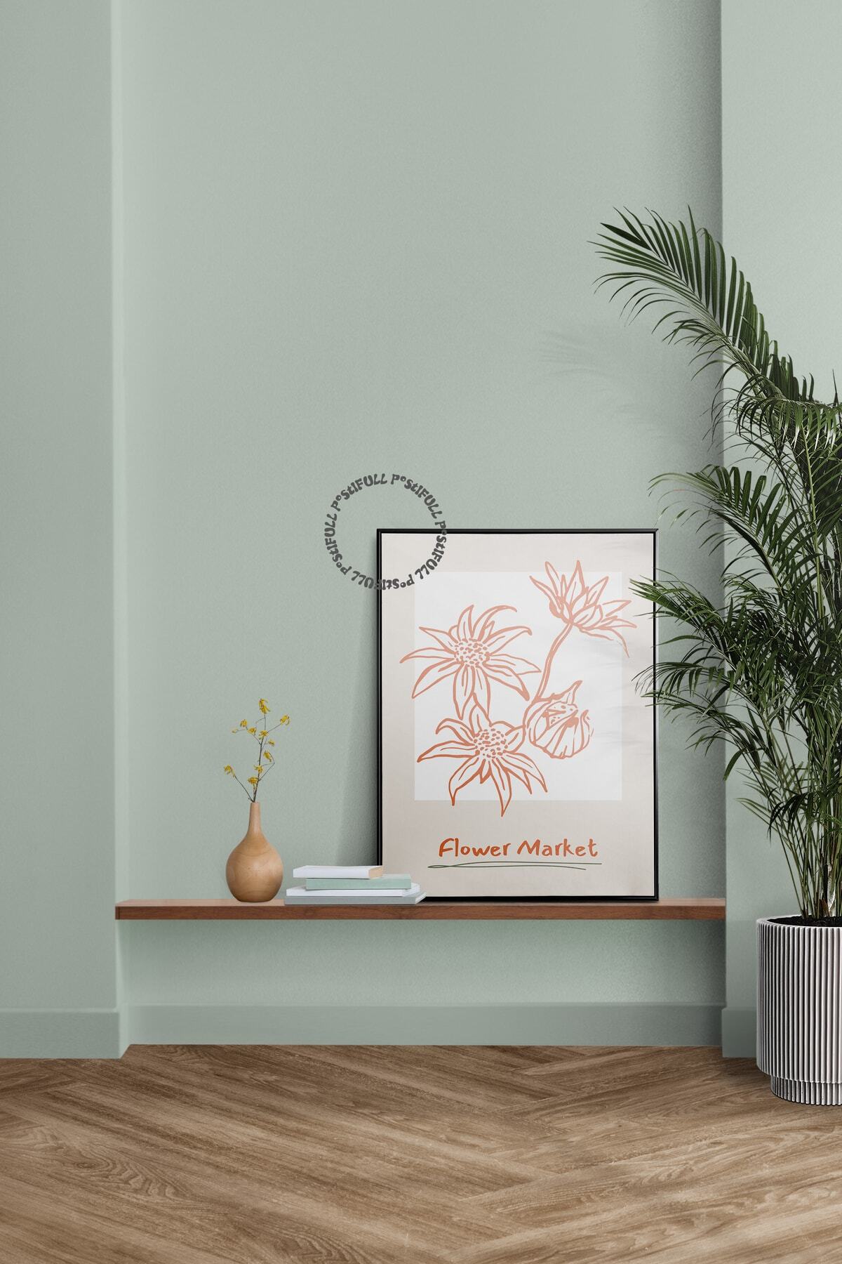 Botanik Poster - Çiçek Çizimi Çerçevesiz Poster