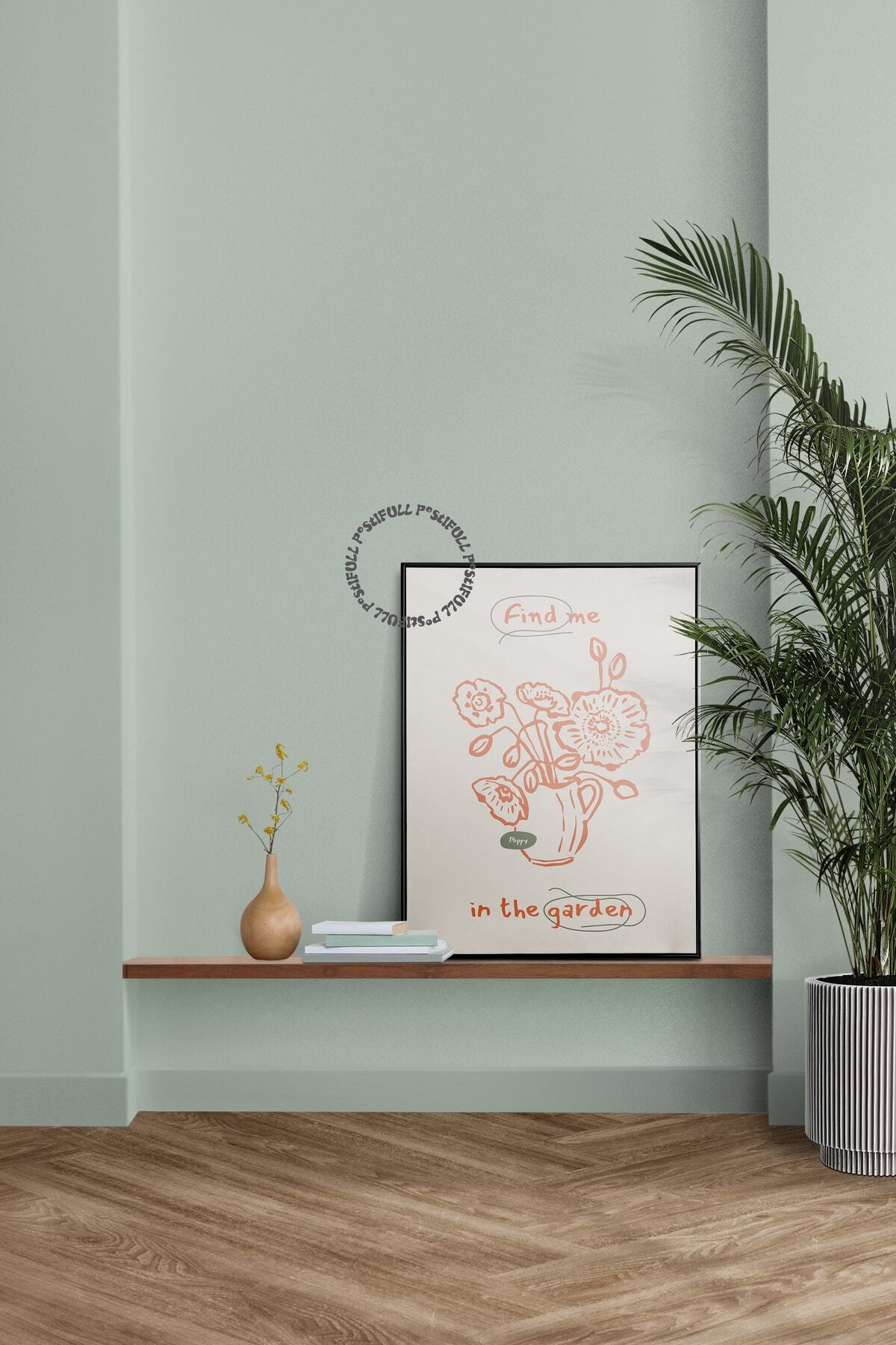 Botanik Poster - Çiçek Çizimi Çerçevesiz Poster