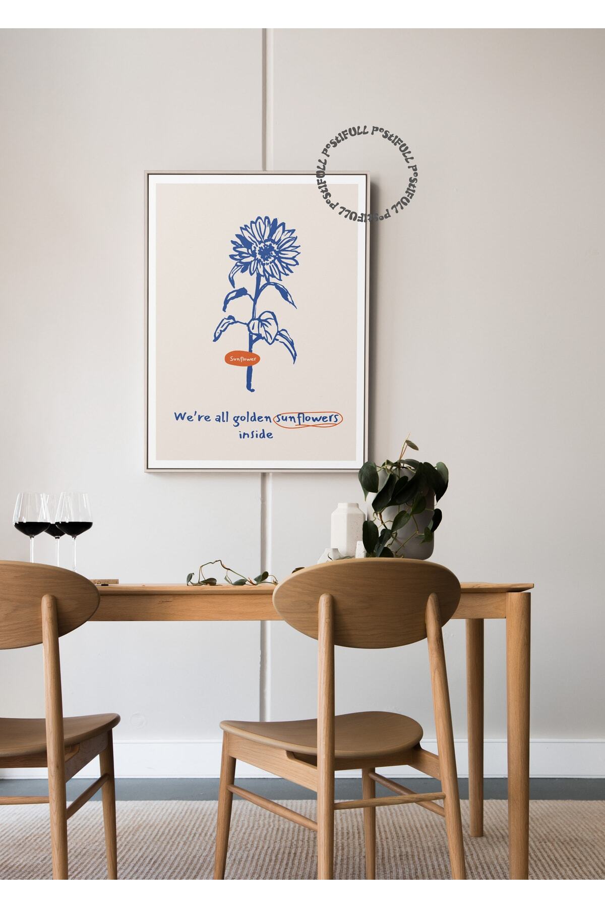 Botanik Poster - Çiçek Çizimi Çerçevesiz Poster