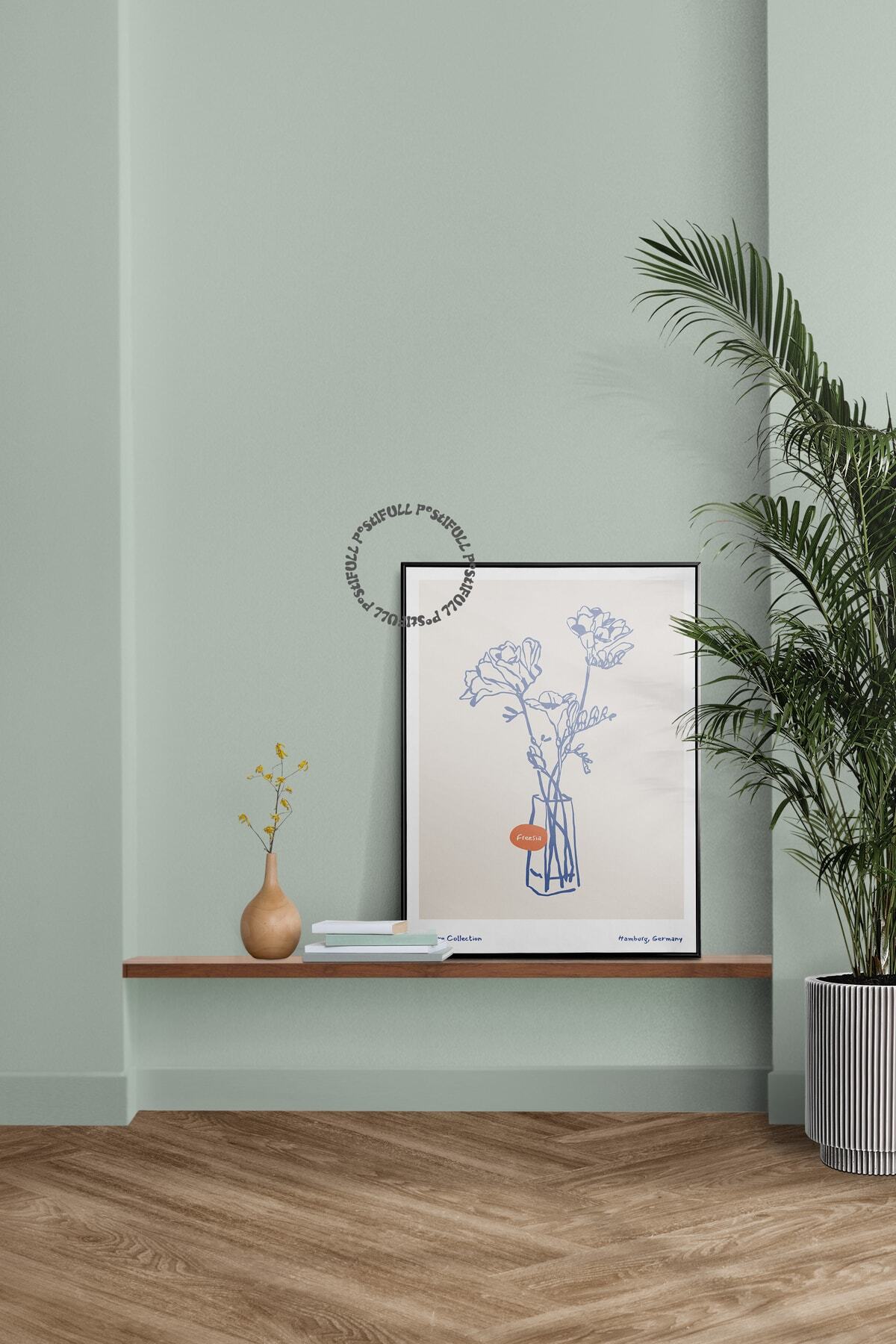 Botanik Poster - Çiçek Çizimi Çerçevesiz Poster