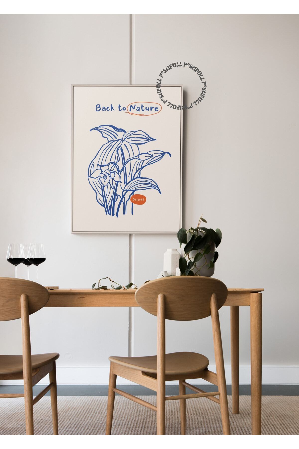 Botanik Poster - Çiçek Çizimi Çerçevesiz Poster