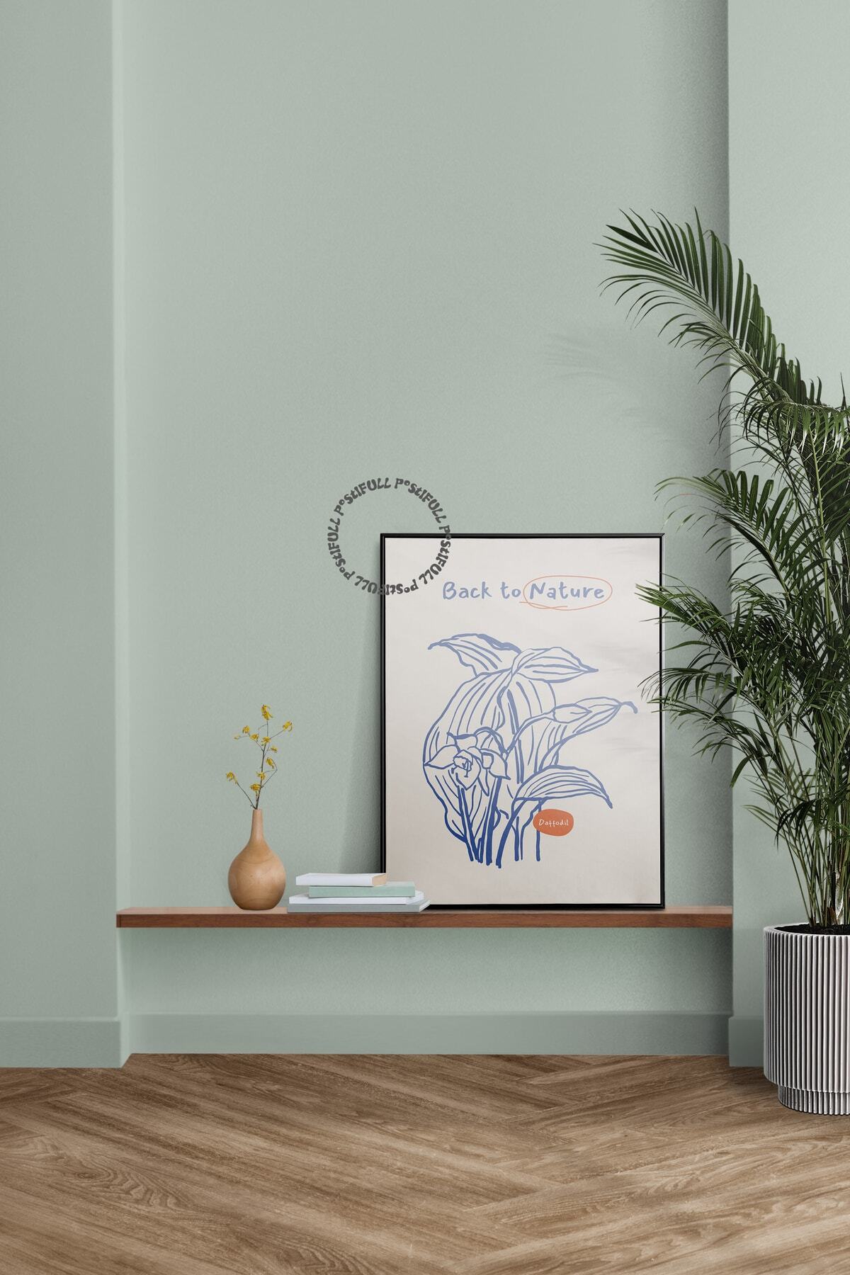 Botanik Poster - Çiçek Çizimi Çerçevesiz Poster