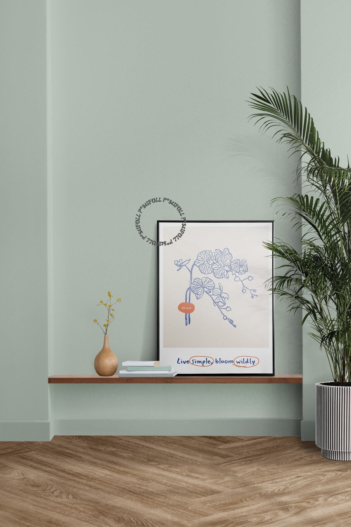 Botanik Poster - Çiçek Çizimi Çerçevesiz Poster
