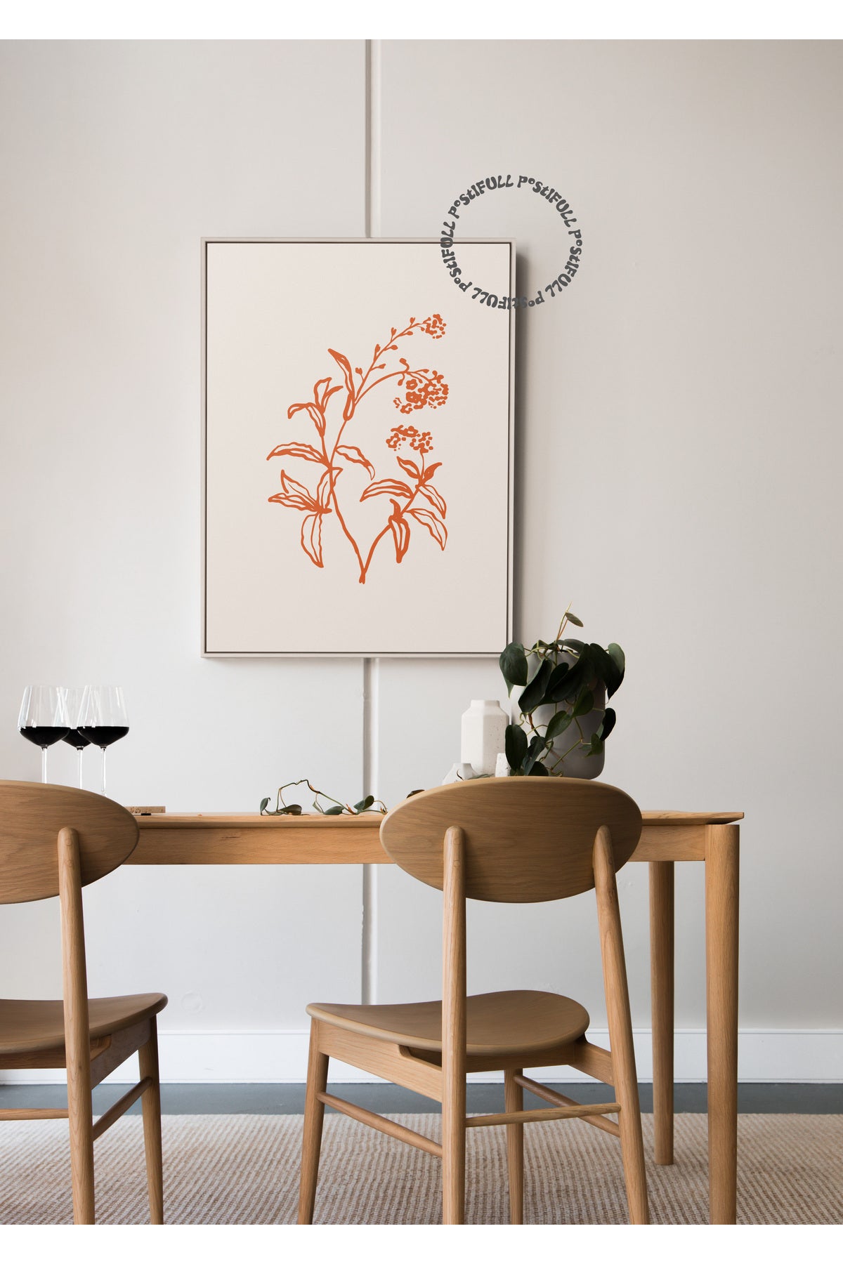 Botanik Poster - Çiçek Çizimi Çerçevesiz Poster