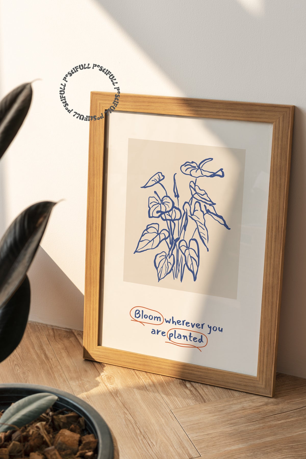 Botanik Poster - Çiçek Çizimi Çerçevesiz Poster