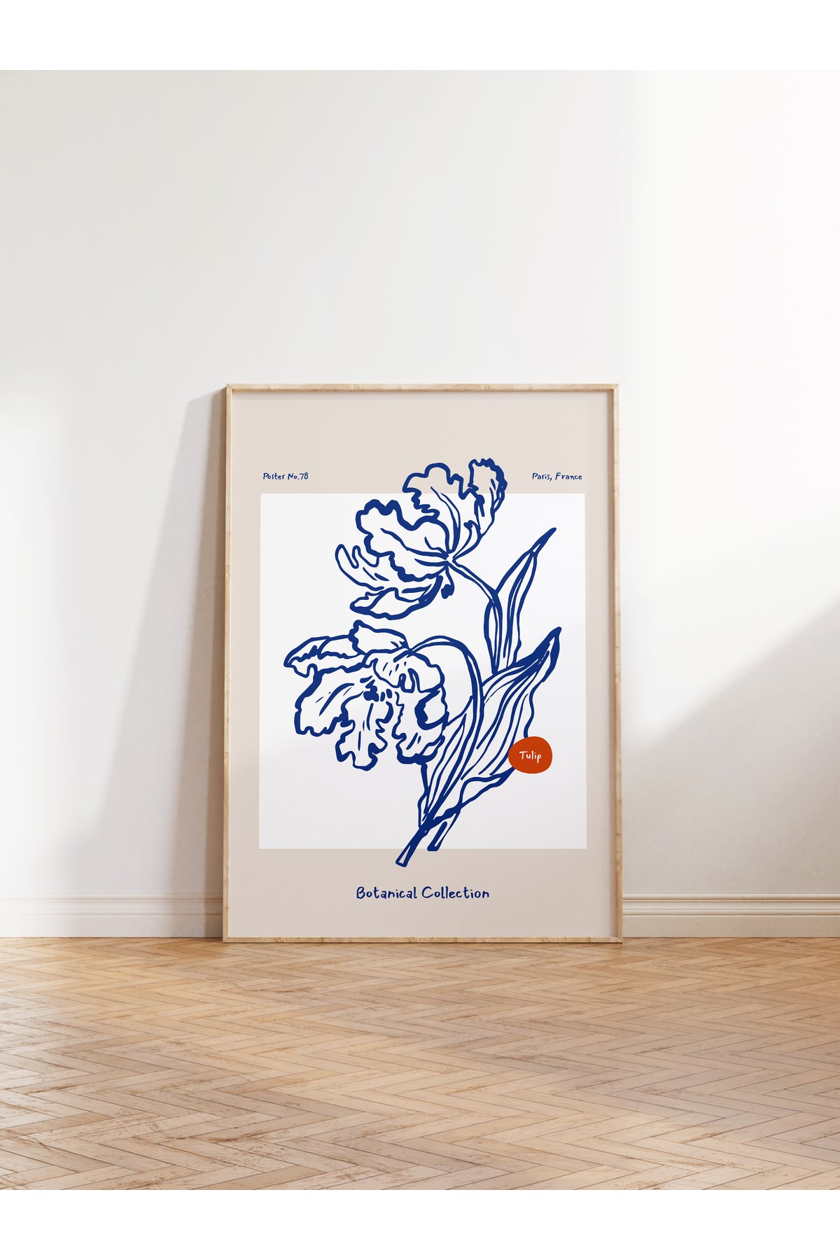 Botanik Poster - Çiçek Çizimi Çerçevesiz Poster