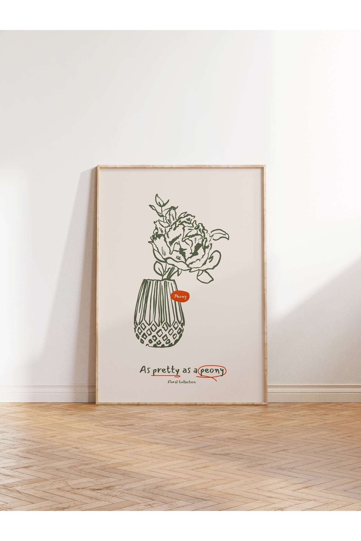 Botanik Poster - Çiçek Çizimi Çerçevesiz Poster