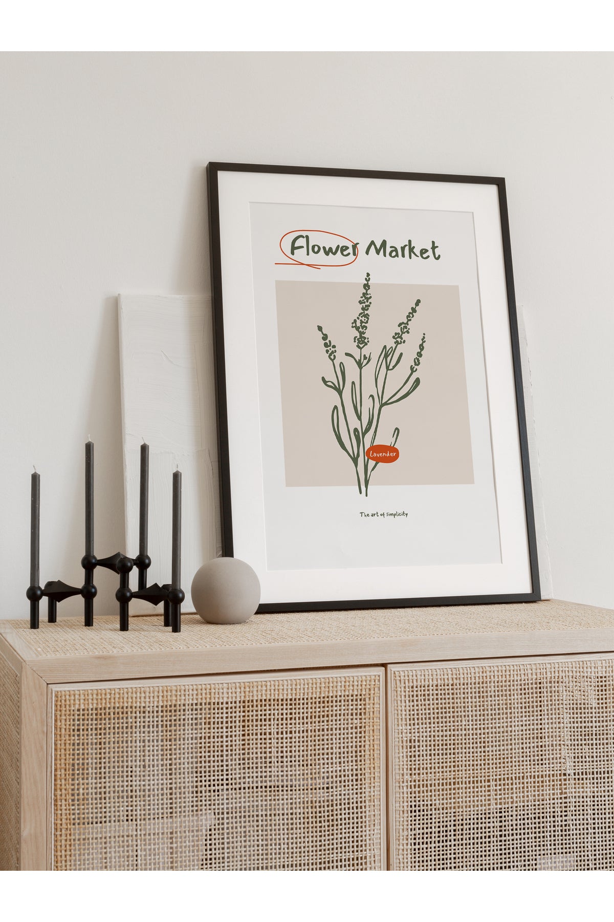 Botanik Poster - Çiçek Çizimi Çerçevesiz Poster
