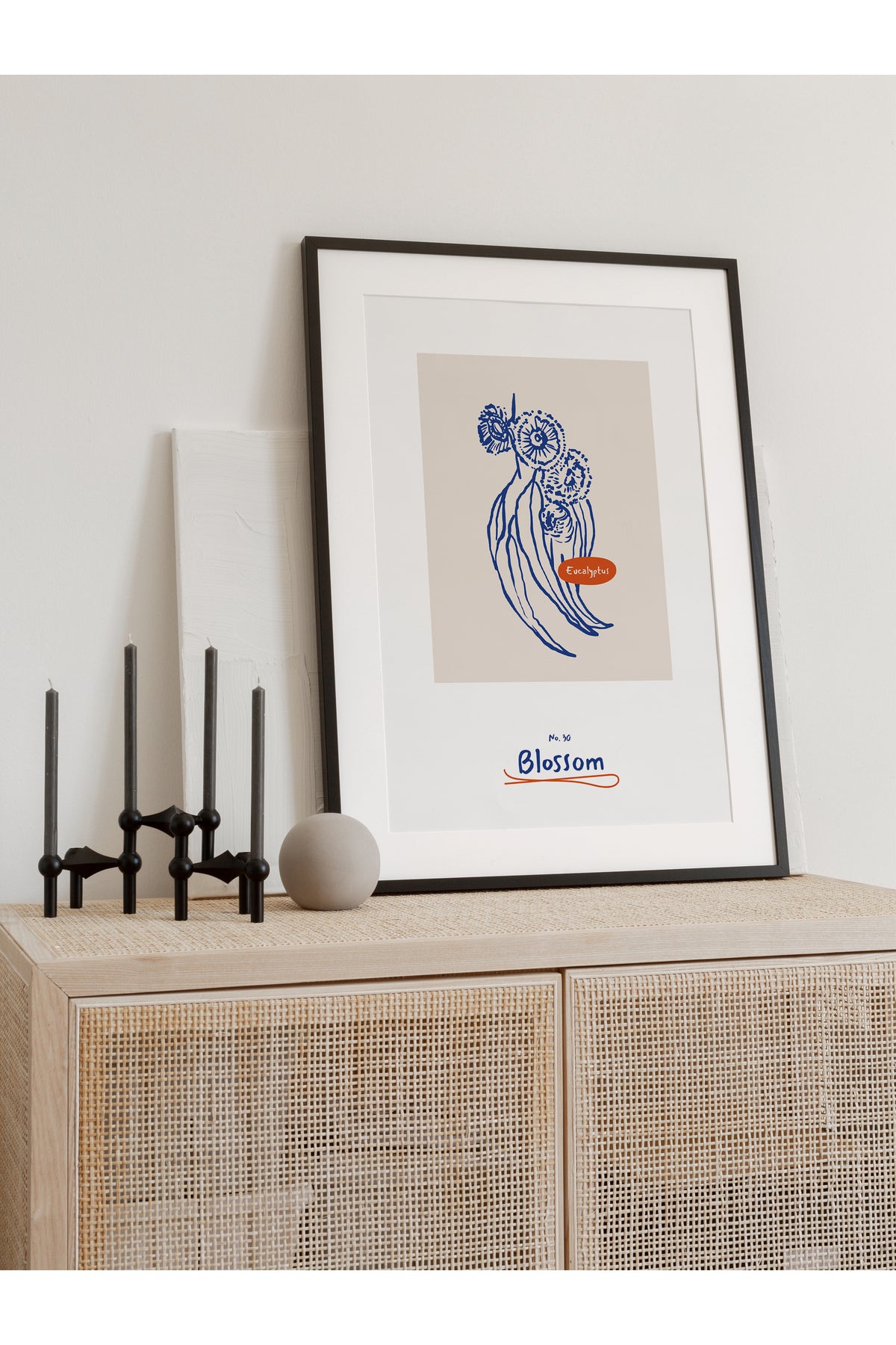 Botanik Poster - Çiçek Çizimi Çerçevesiz Poster