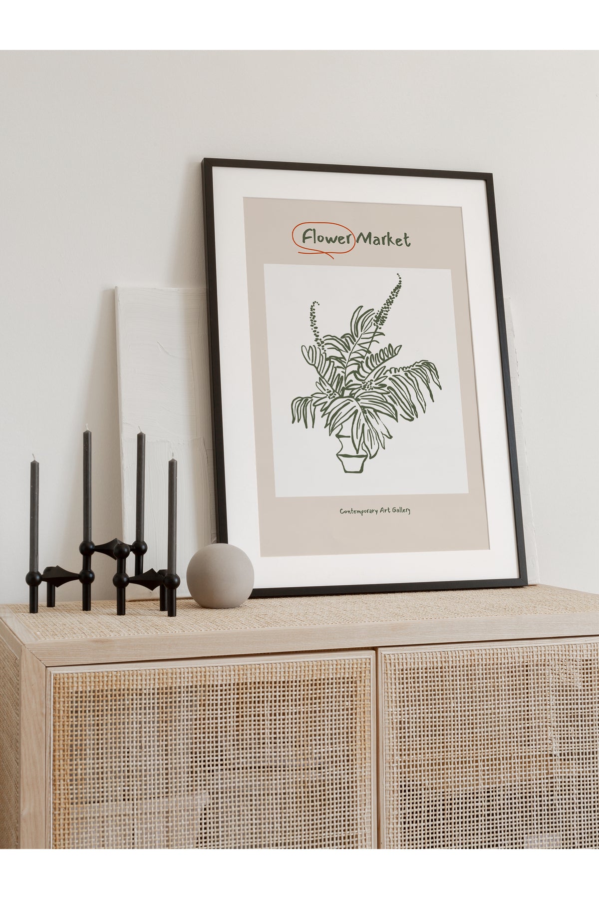 Botanik Poster - Çiçek Çizimi Çerçevesiz Poster