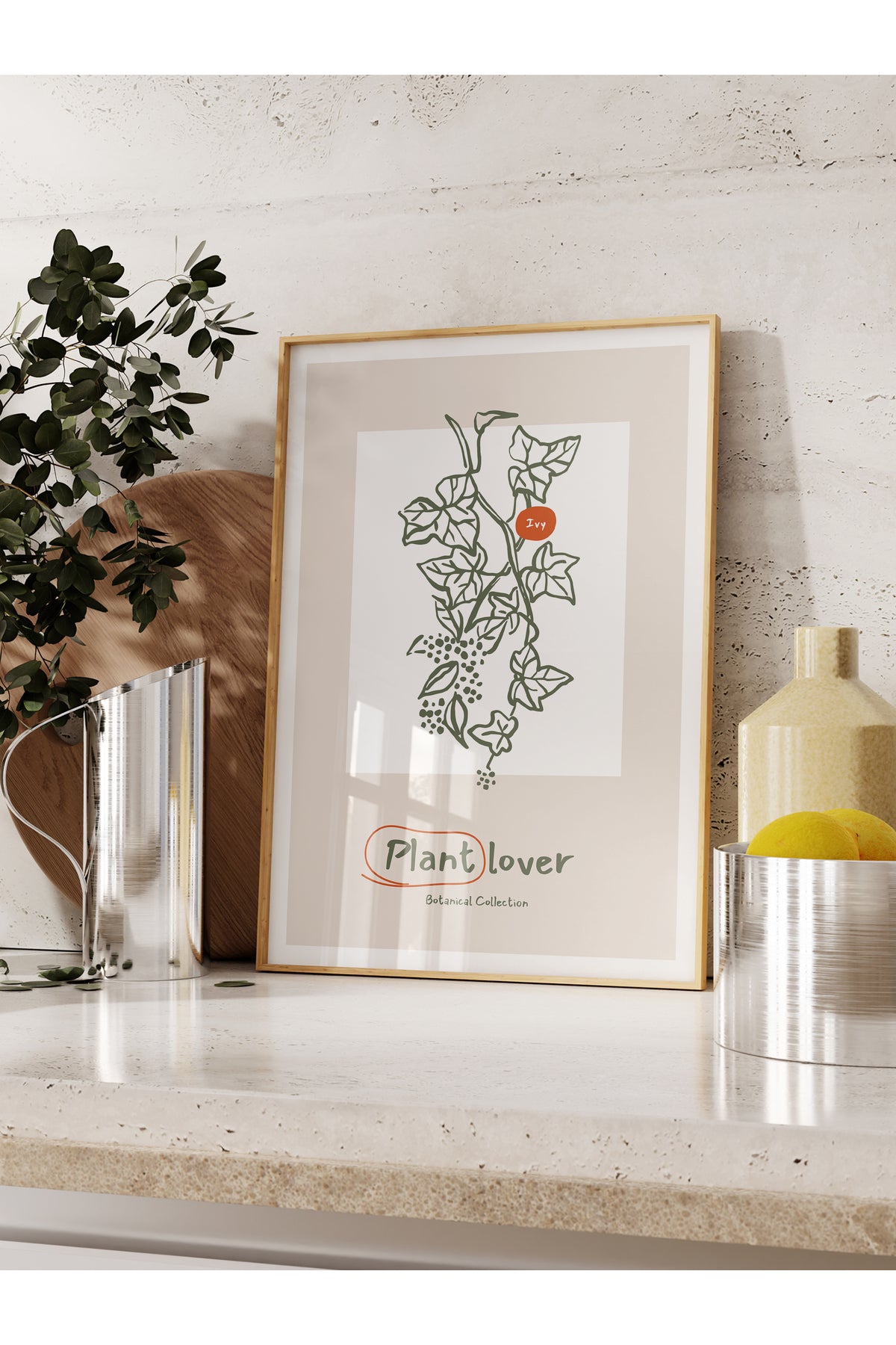 Botanik Poster - Çiçek Çizimi Çerçevesiz Poster