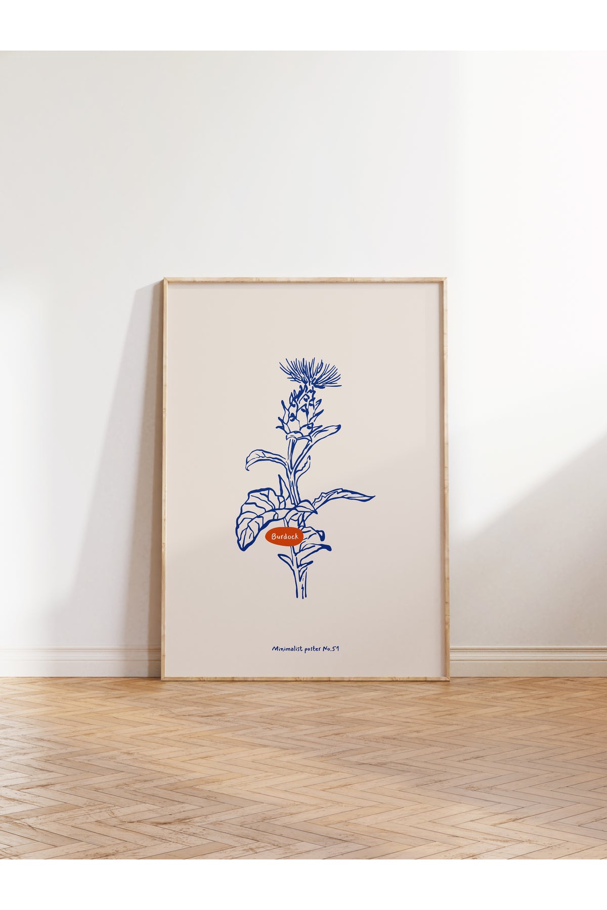 Botanik Poster - Çiçek Çizimi Çerçevesiz Poster