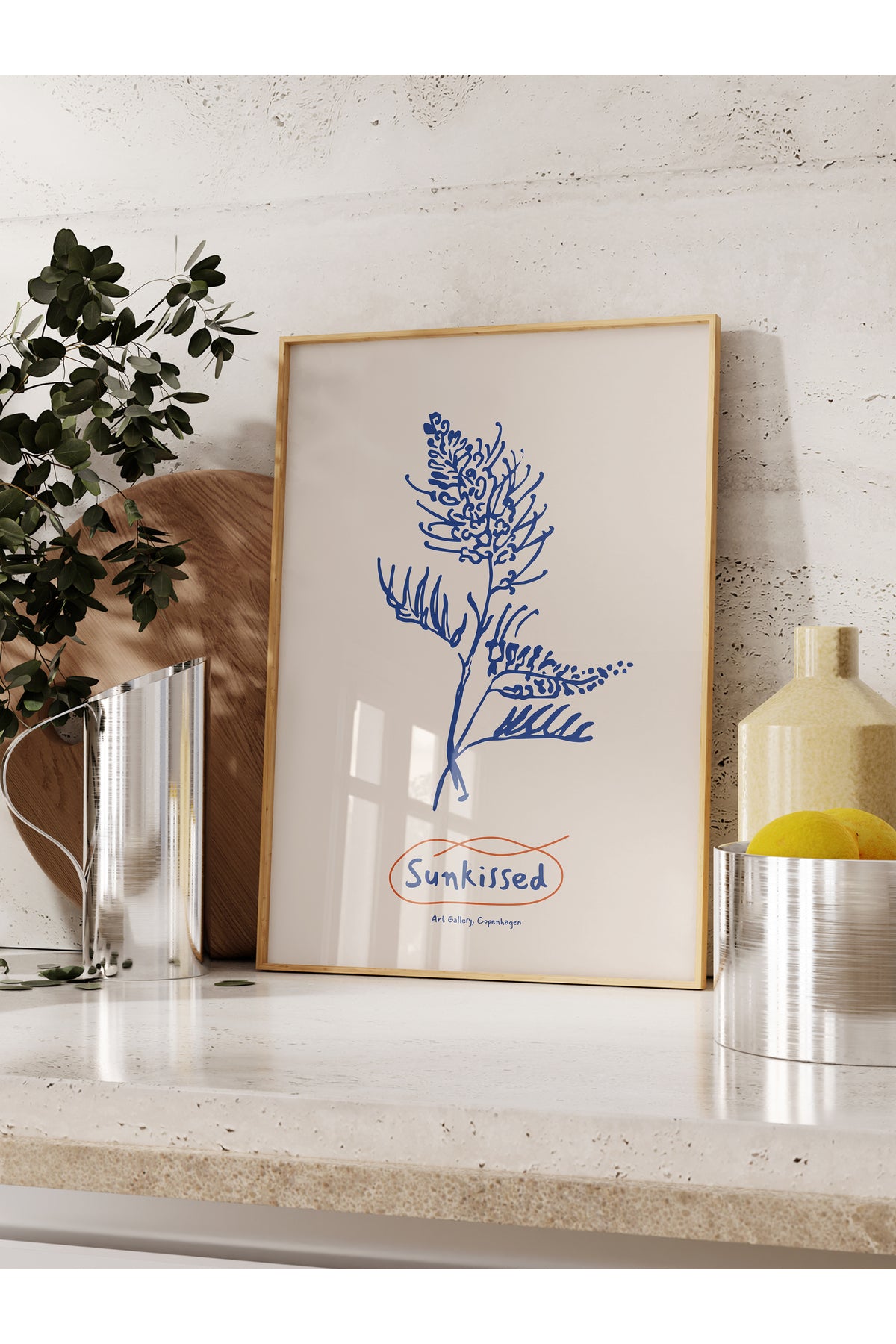 Botanik Poster - Çiçek Çizimi Çerçevesiz Poster