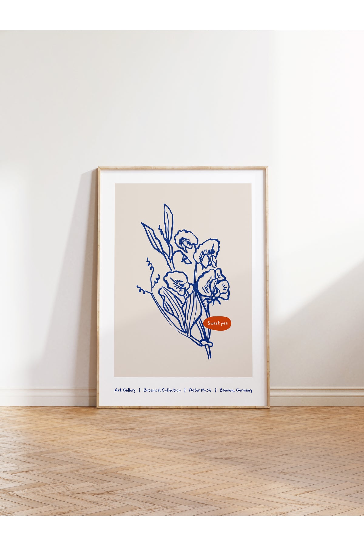 Botanik Poster - Çiçek Çizimi Çerçevesiz Poster