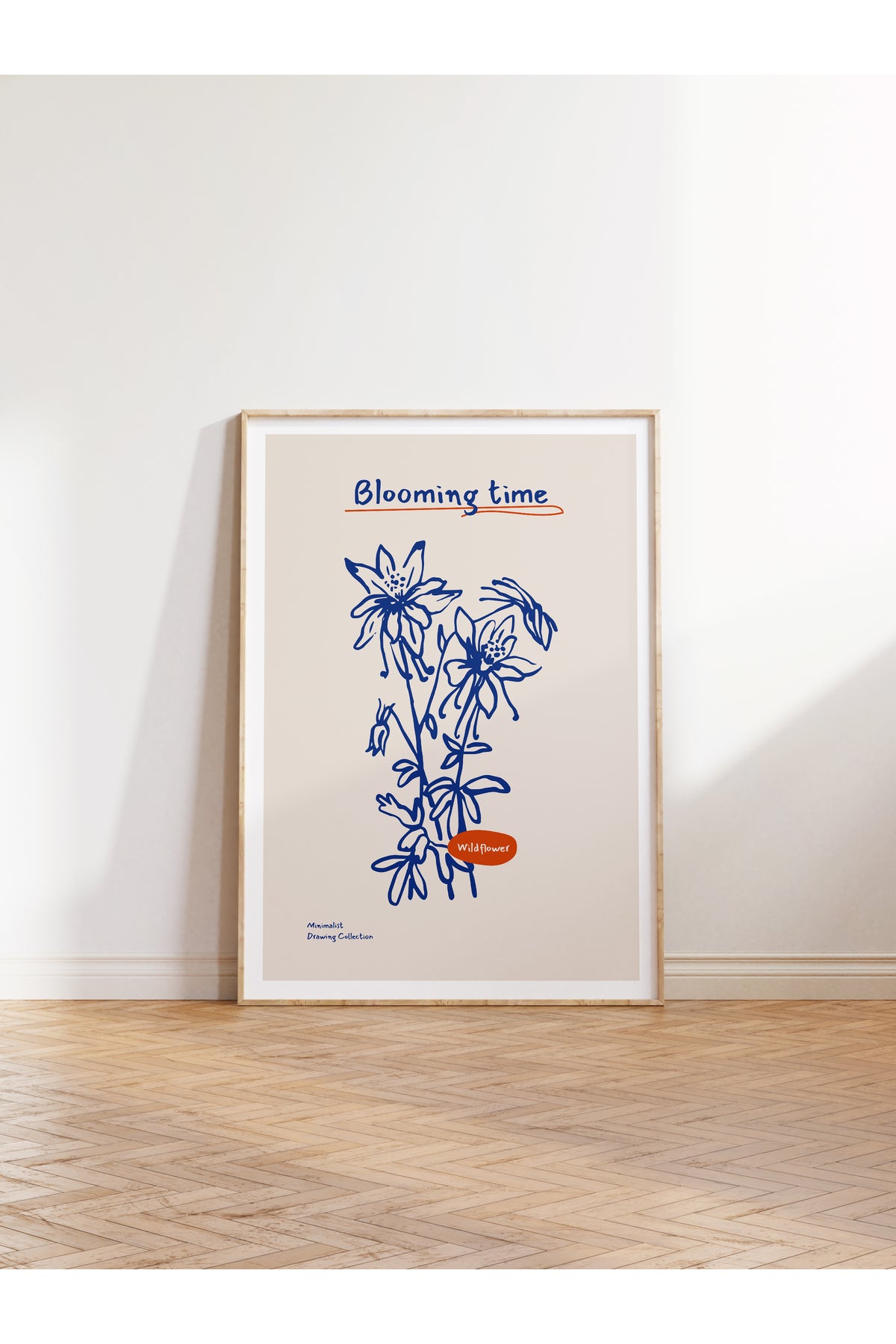 Botanik Poster - Çiçek Çizimi Çerçevesiz Poster