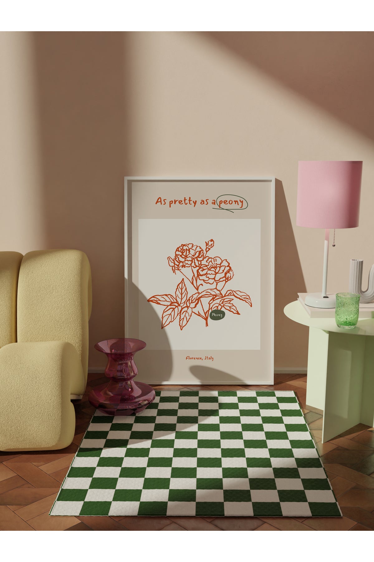Botanik Poster - Çiçek Çizimi Çerçevesiz Poster