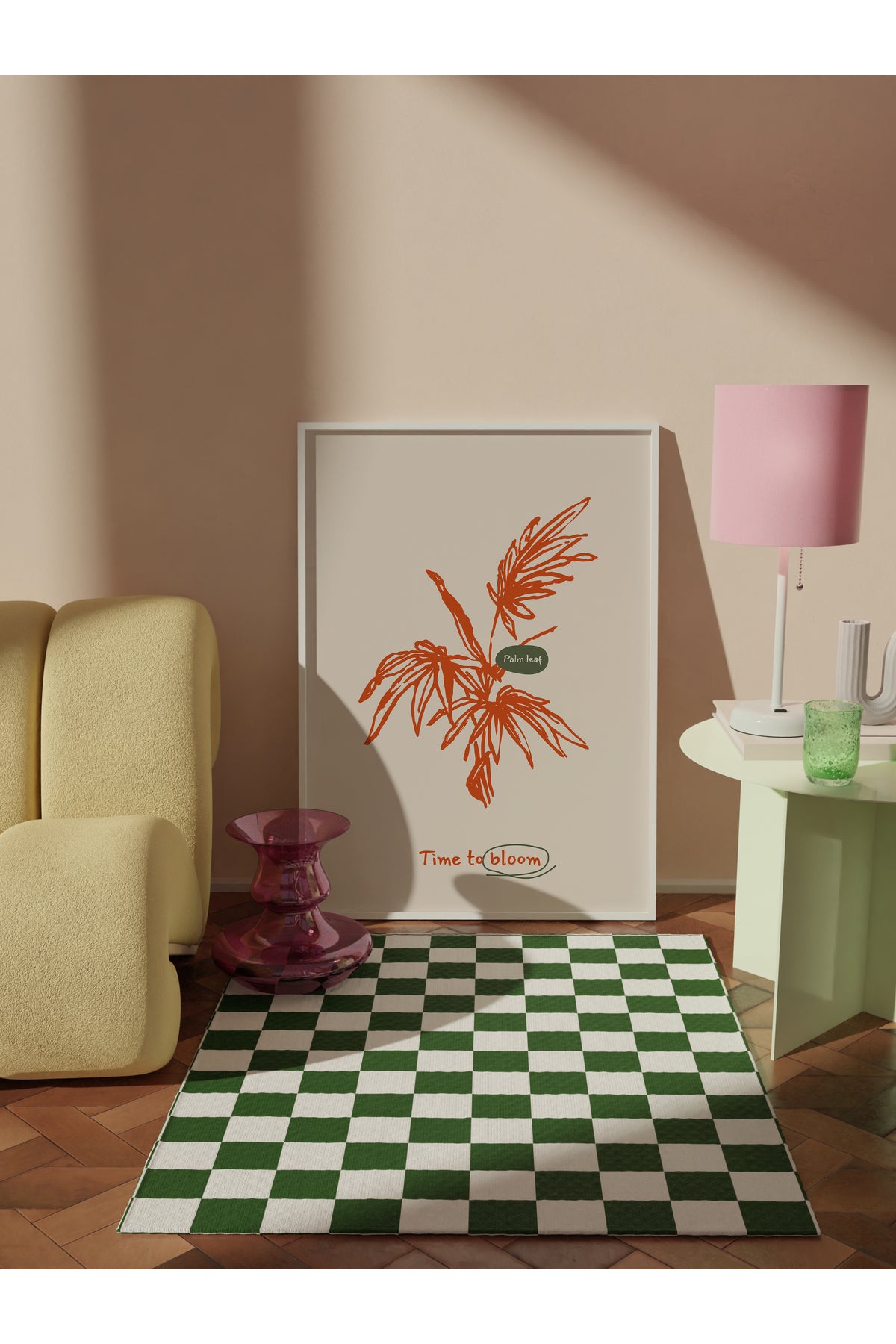 Botanik Poster - Çiçek Çizimi Çerçevesiz Poster