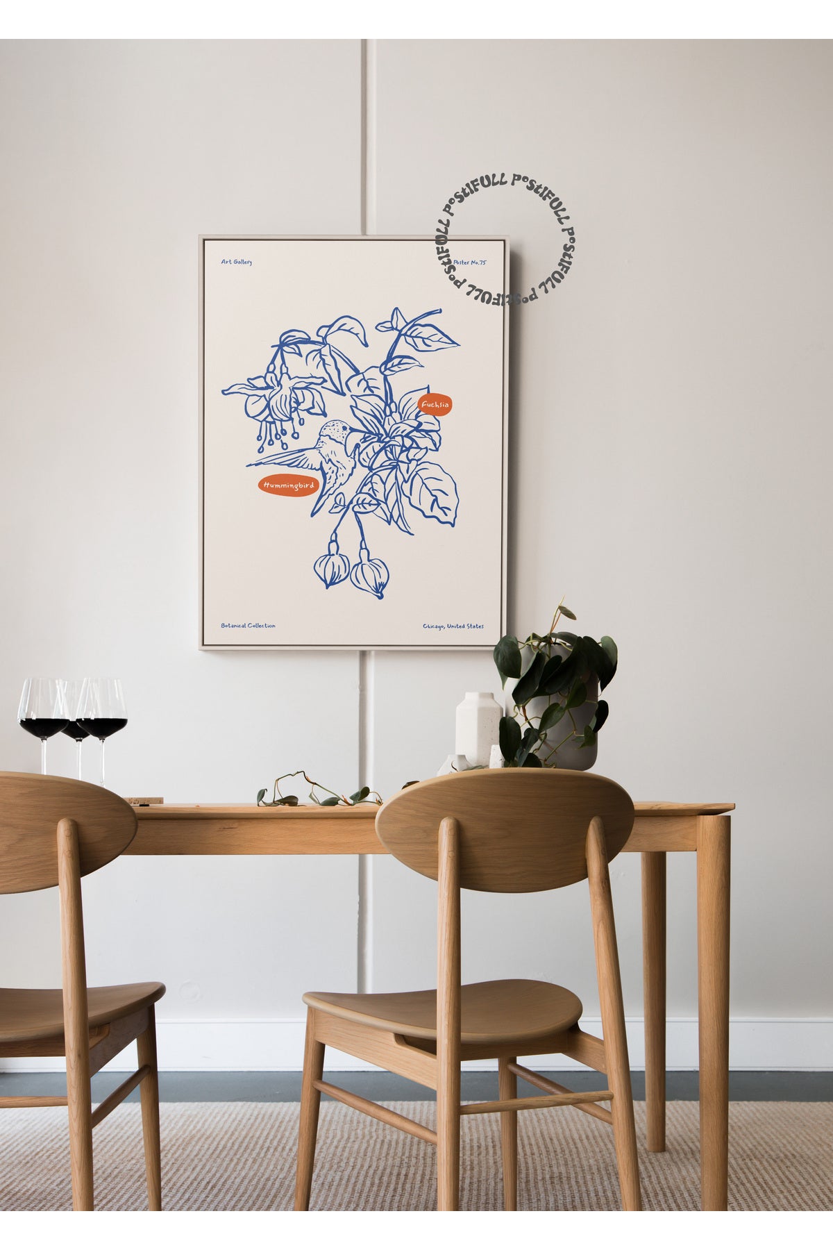 Botanik Poster - Çiçek Çizimi Çerçevesiz Poster