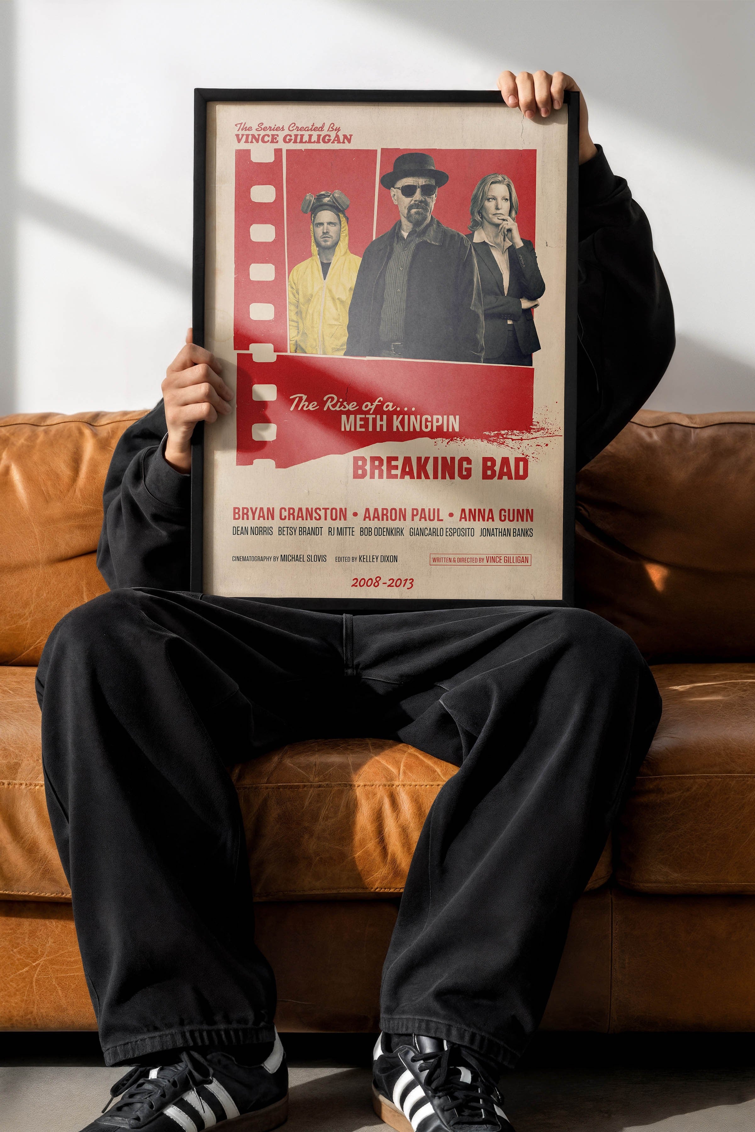 Breaking Bad Siyah Çerçeveli Poster, Sinema ve Dizi Tablo, Film Dizi Afişleri NO:112841