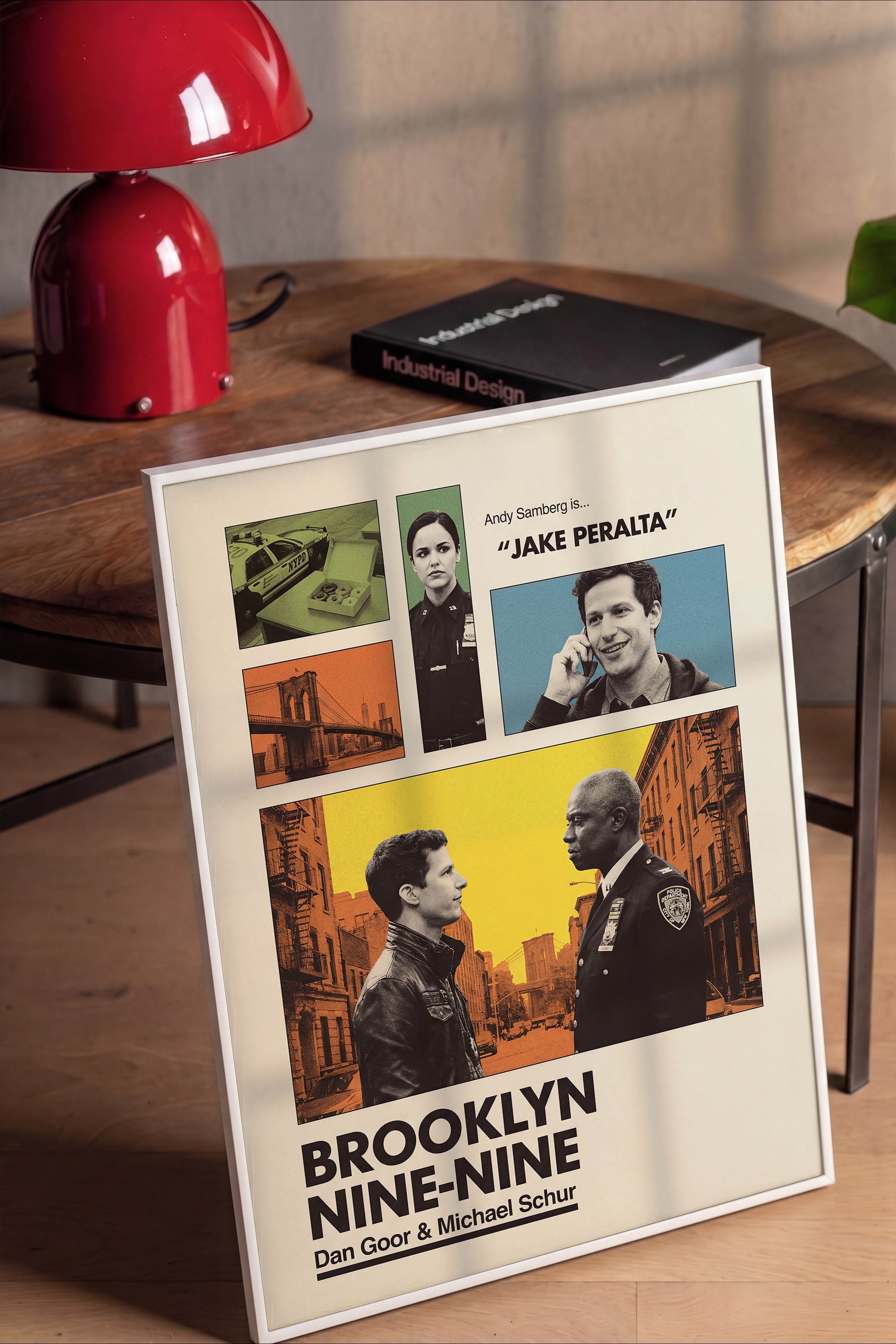 Brooklyn Nine-Nine Beyaz Çerçeveli Poster, Sinema ve Dizi Tablo, Film Dizi Afişleri NO:112923