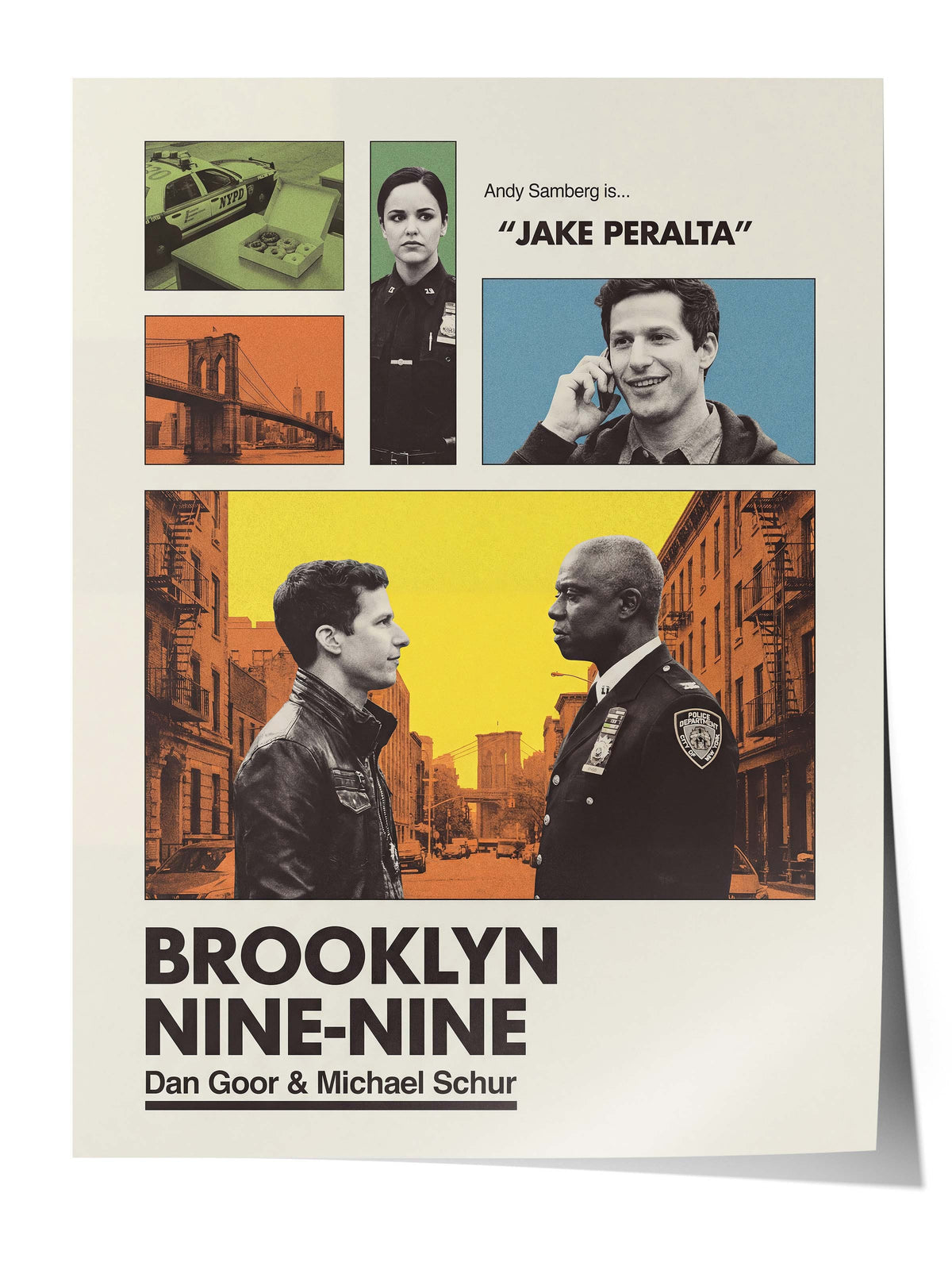 Brooklyn Nine-Nine Posteri, Sinema ve Dizi Tablo Posterleri, Film Dizi Afişleri NO:112923