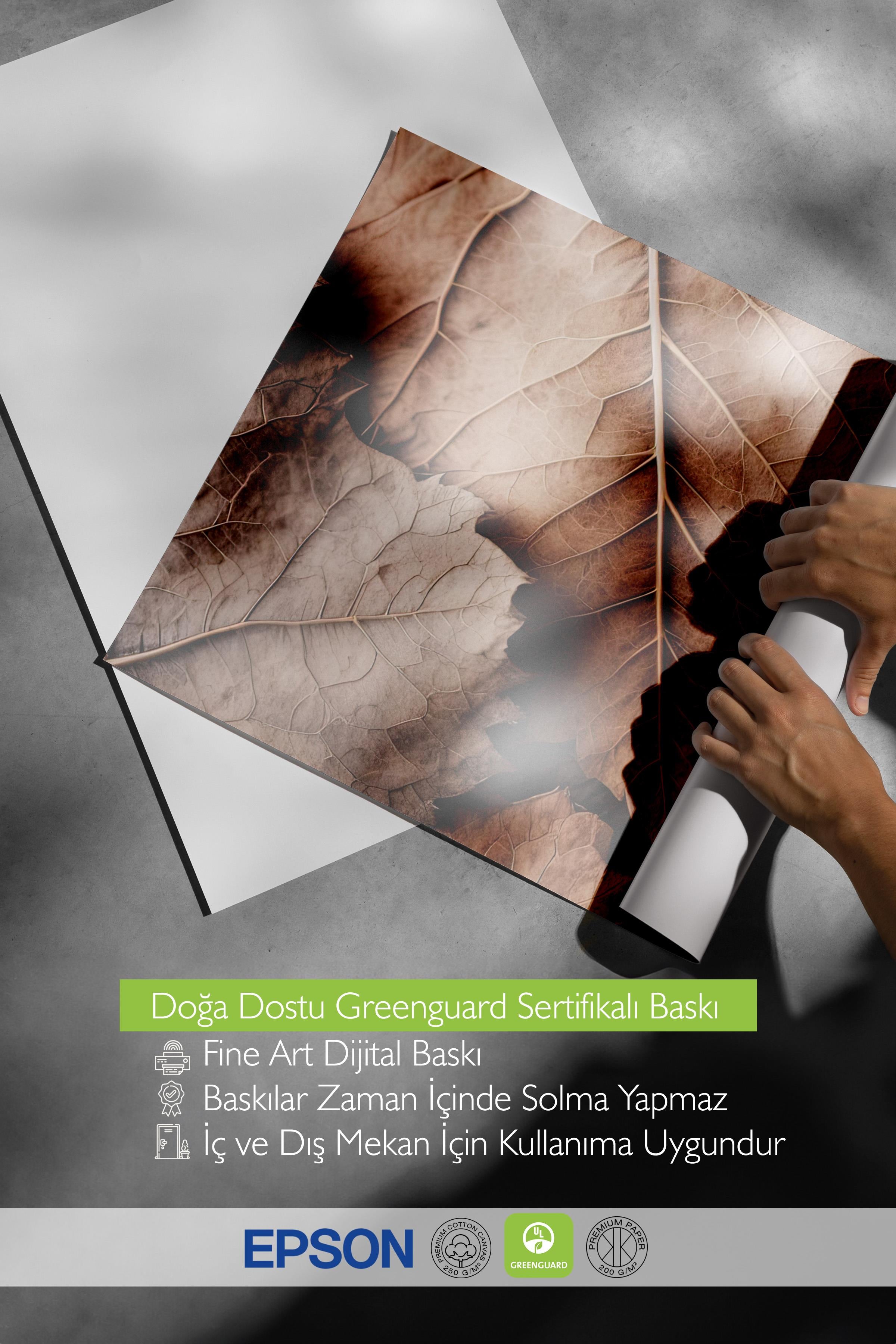 Brown Leaves Poster, Çerçevesiz Duvar Posteri, Dikey Duvar Tablosu Comfort Serisi NO:108315
