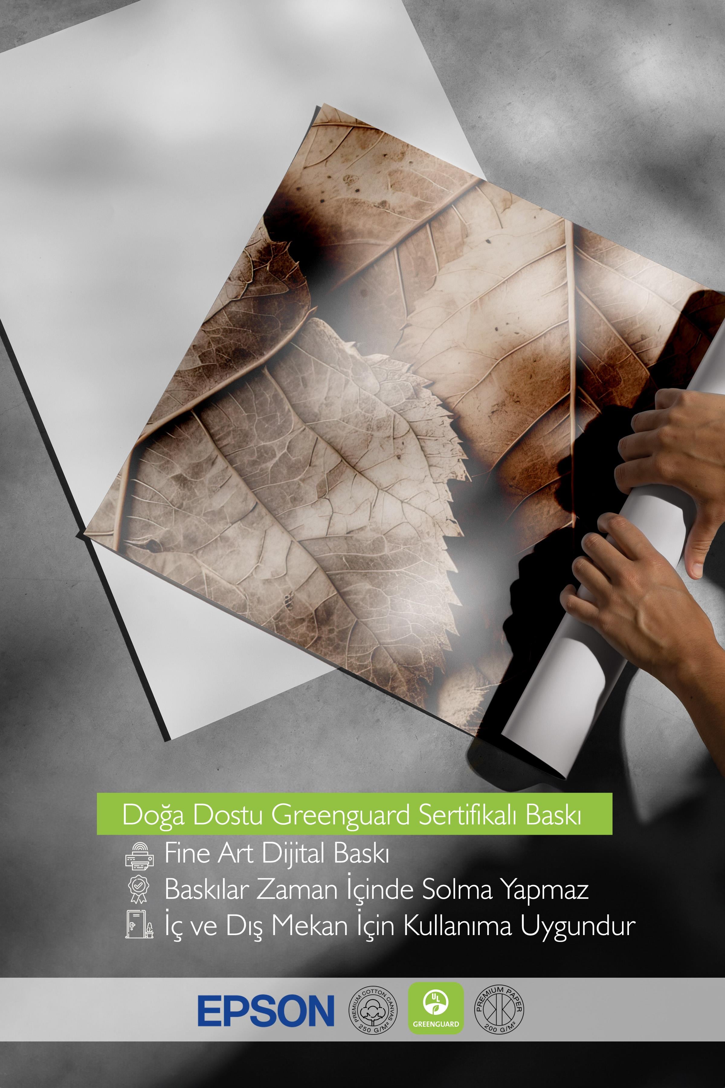 Brown Leaves Poster, Çerçevesiz Duvar Posteri, Dikey Duvar Tablosu Comfort Serisi NO:108352