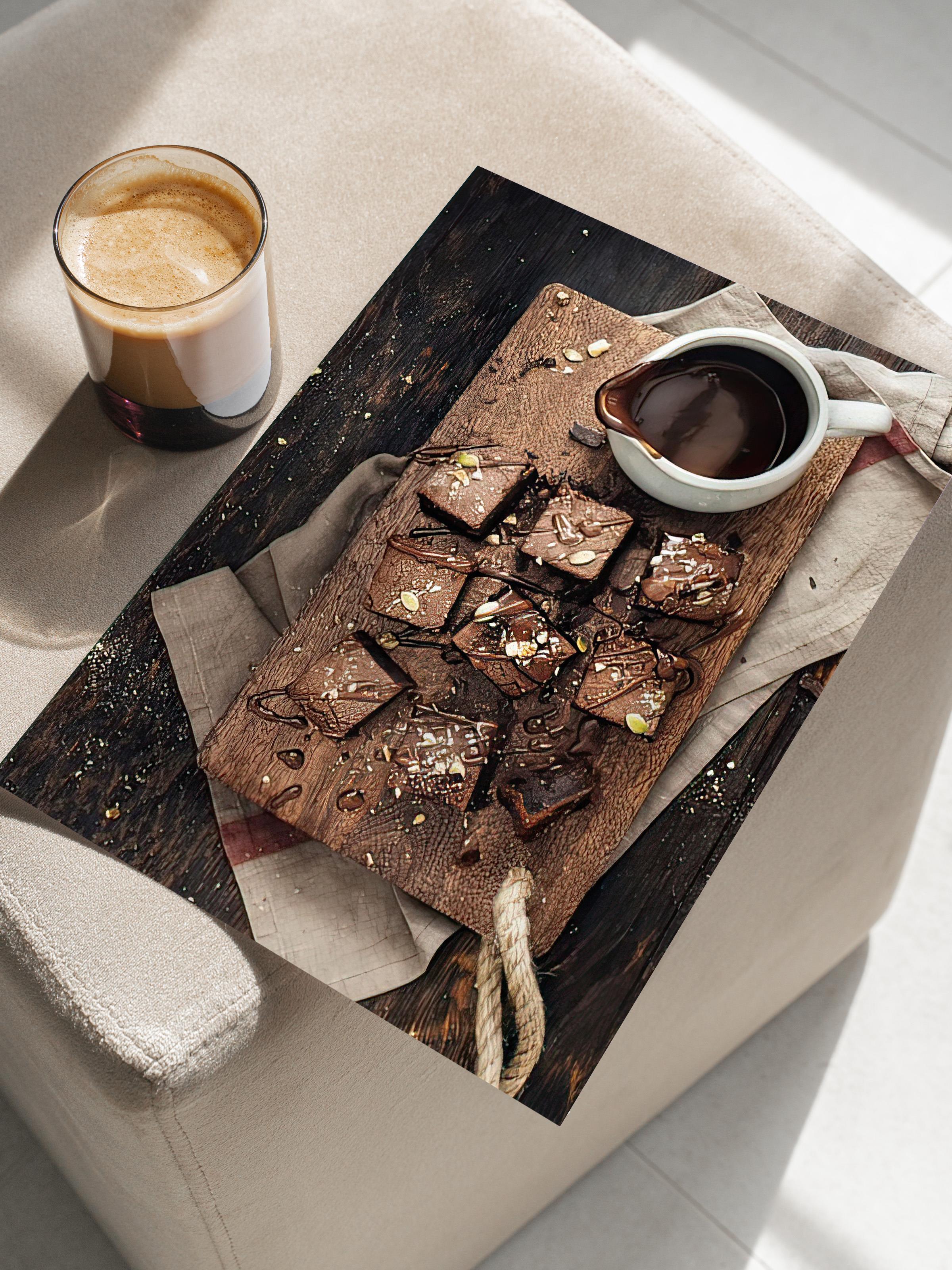 Brownies Poster, Çerçevesiz Duvar Posteri, Dikey Duvar Tablosu Comfort Serisi NO:108402