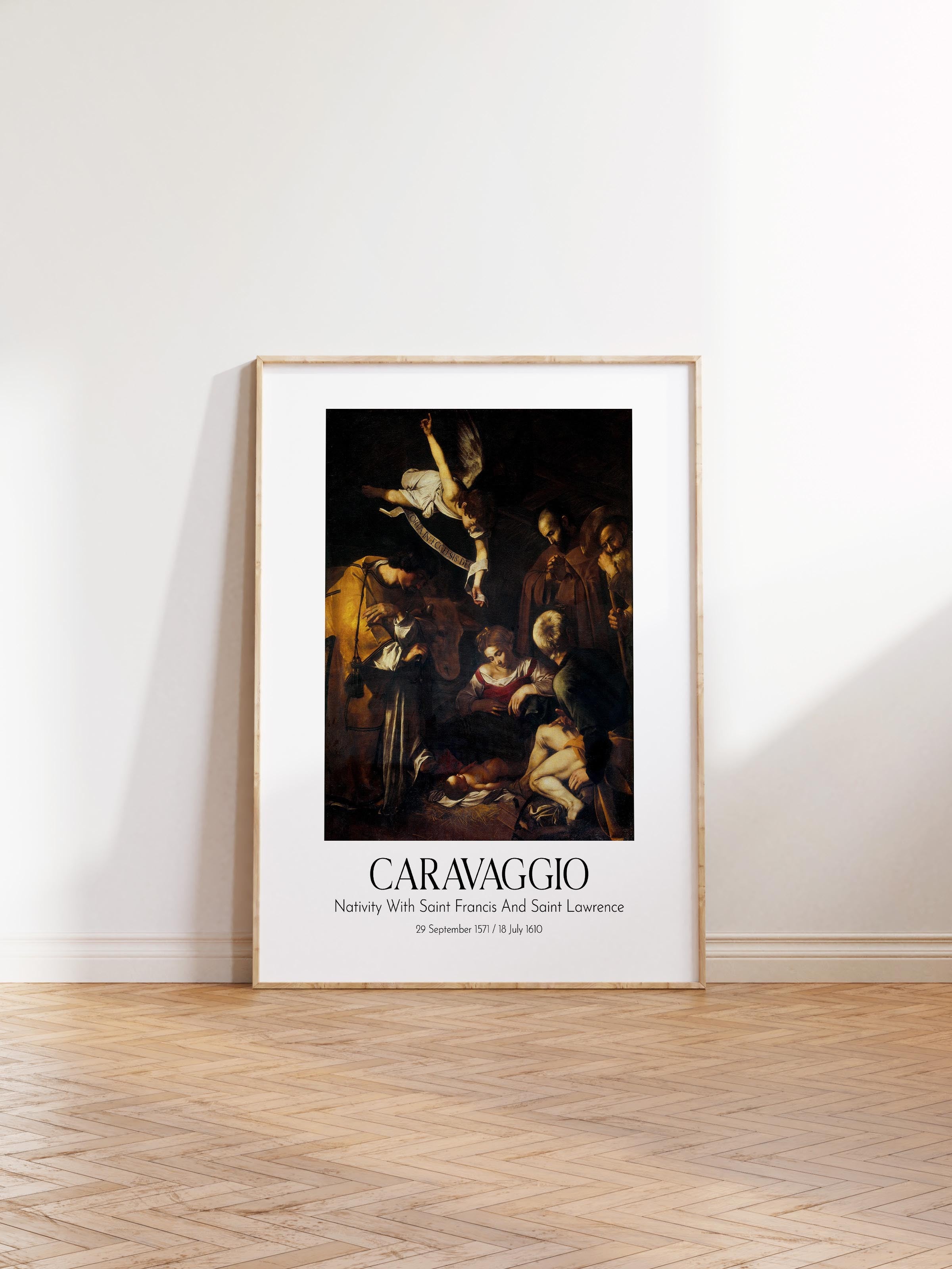 Caravaggio, Ahşap Çerçeveli Tablo, Sanat Serisi NO:111645