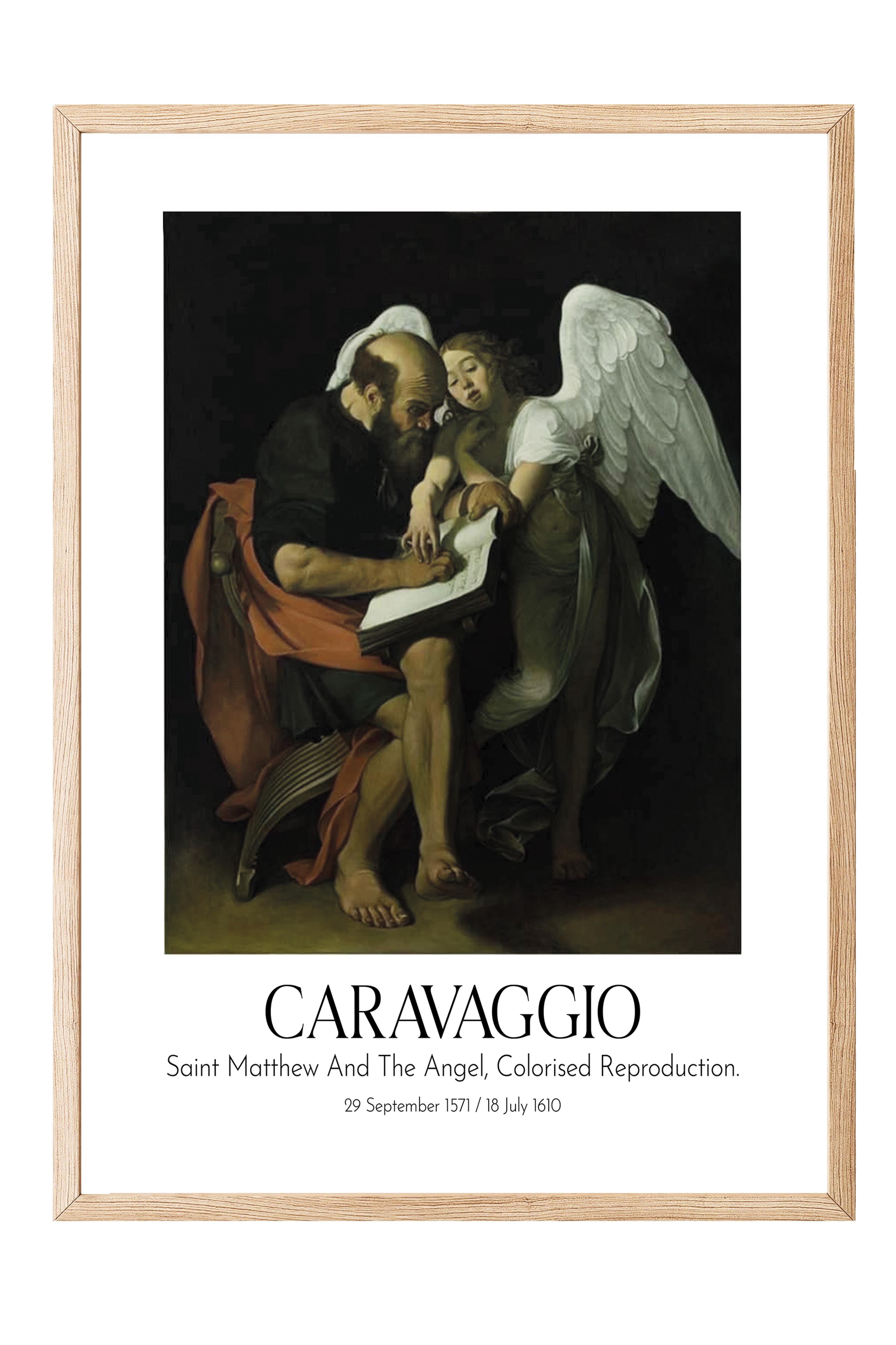 Caravaggio, Ahşap Çerçeveli Tablo, Sanat Serisi NO:111649