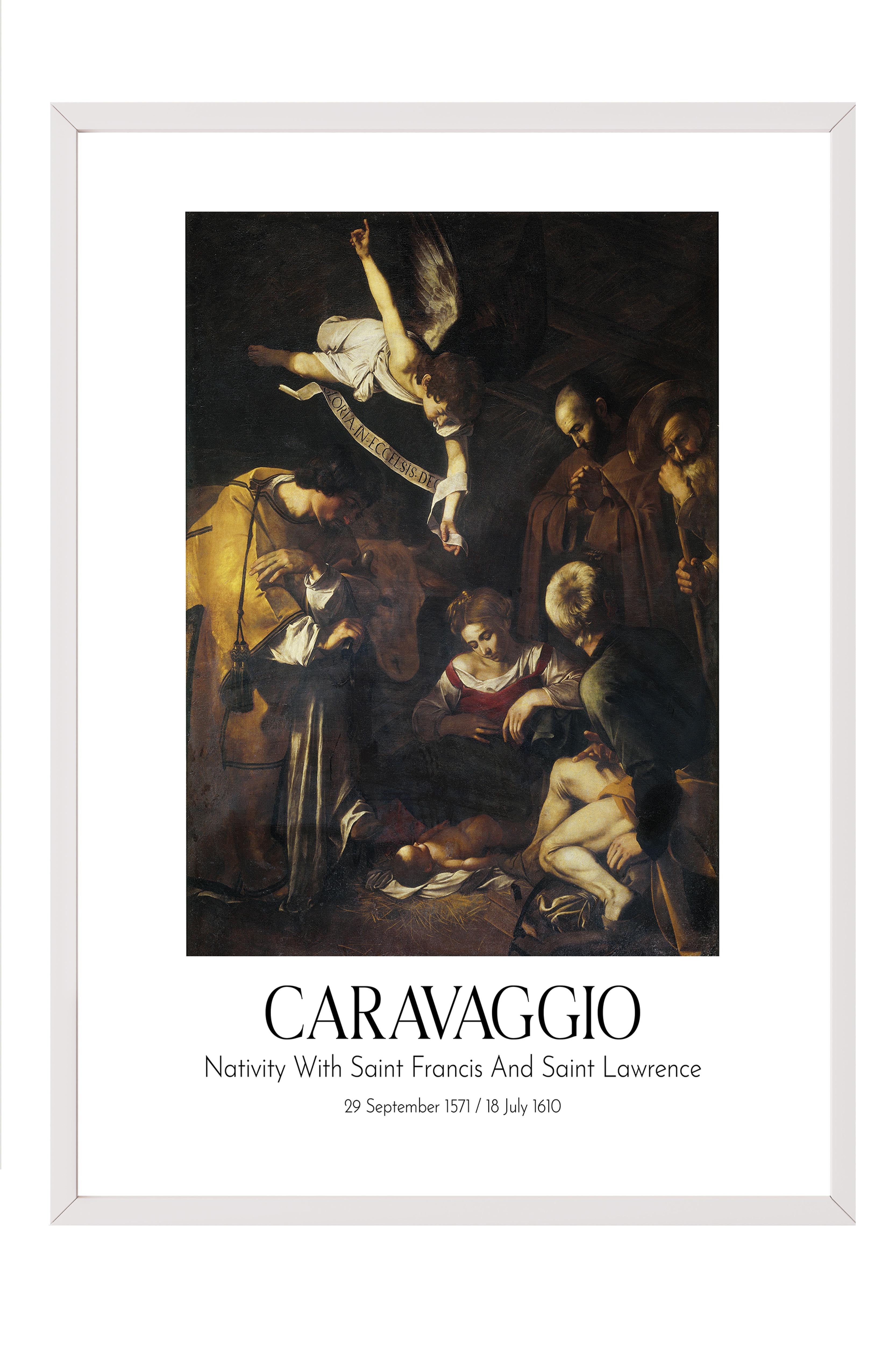 Caravaggio, Beyaz Çerçeveli Tablo, Sanat Serisi NO:111645