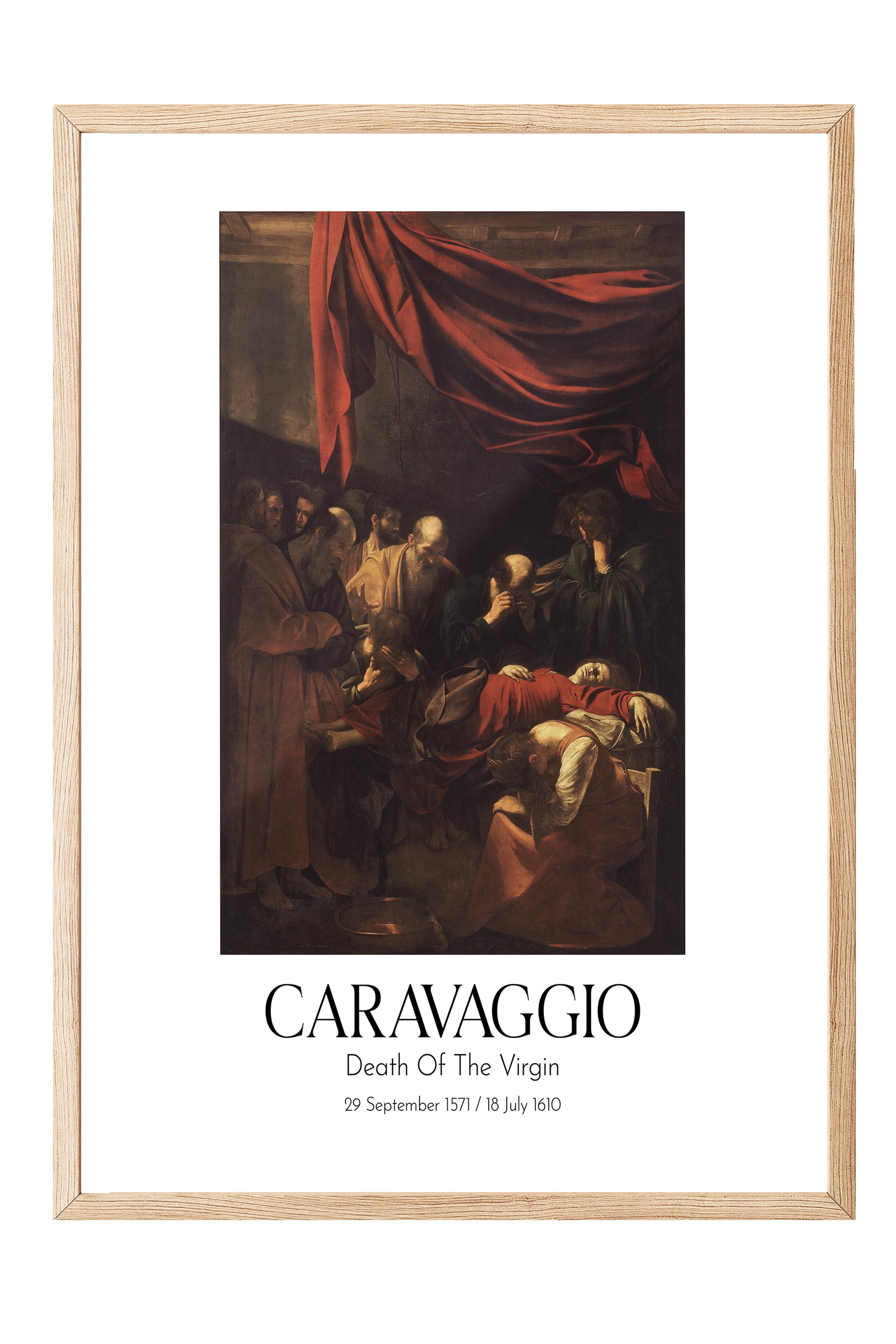 Caravaggio - Death Of The Virgin, Ahşap Çerçeveli Tablo, Sanat Serisi NO:111631