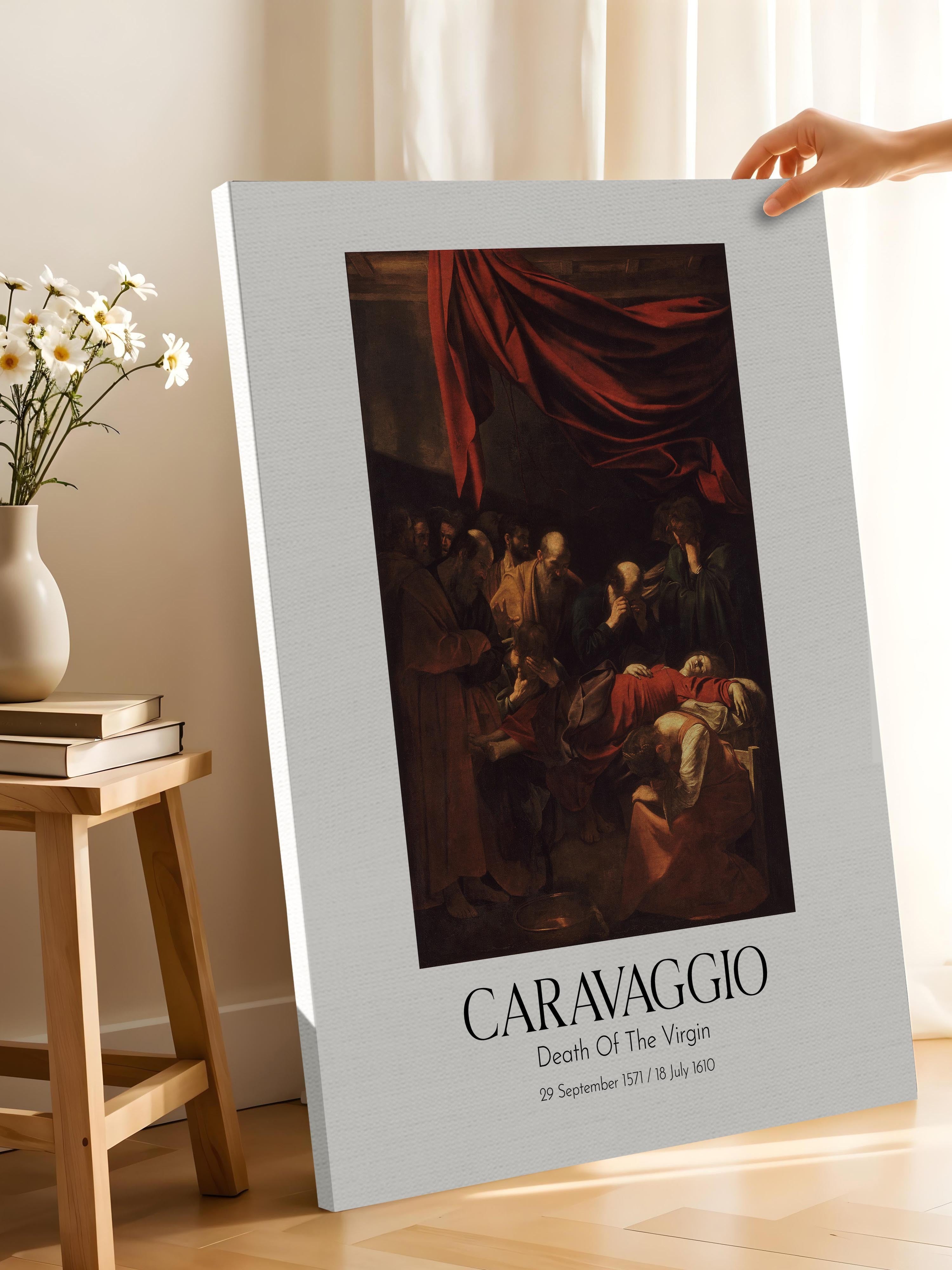 Caravaggio - Death Of The Virgin, Kanvas Tablo, Sanat Serisi NO:111631