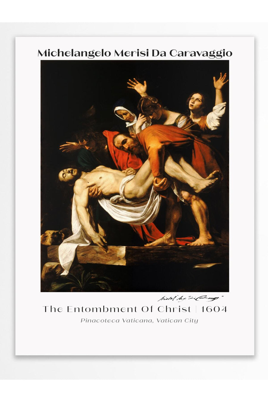 Caravaggio Duvar Posteri - Duvar Dekoru - Sanat Serisi Posterleri - Kalın Kuşe Kağıt - Çerçevesiz