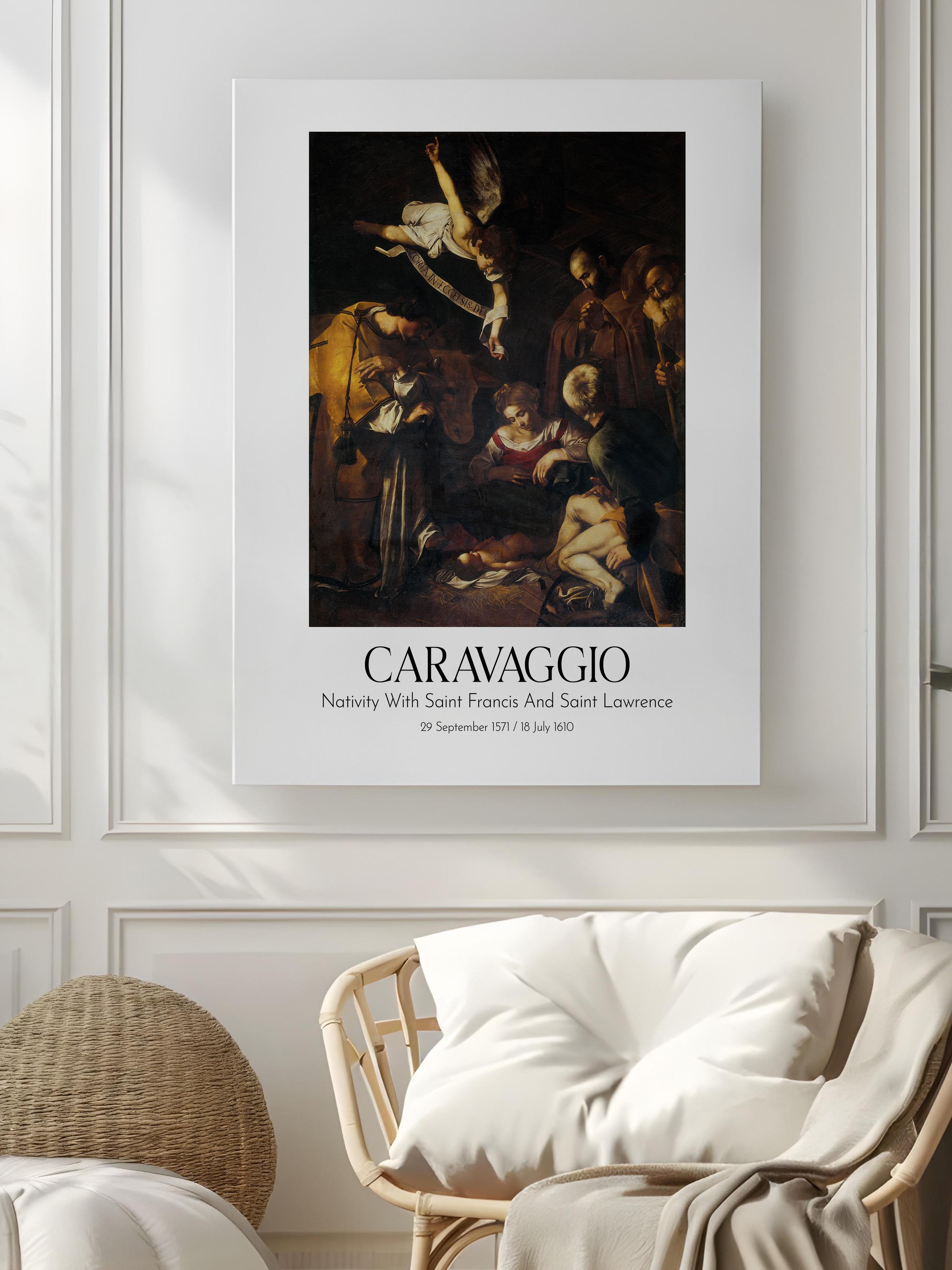 Caravaggio, Kanvas Tablo, Sanat Serisi NO:111645