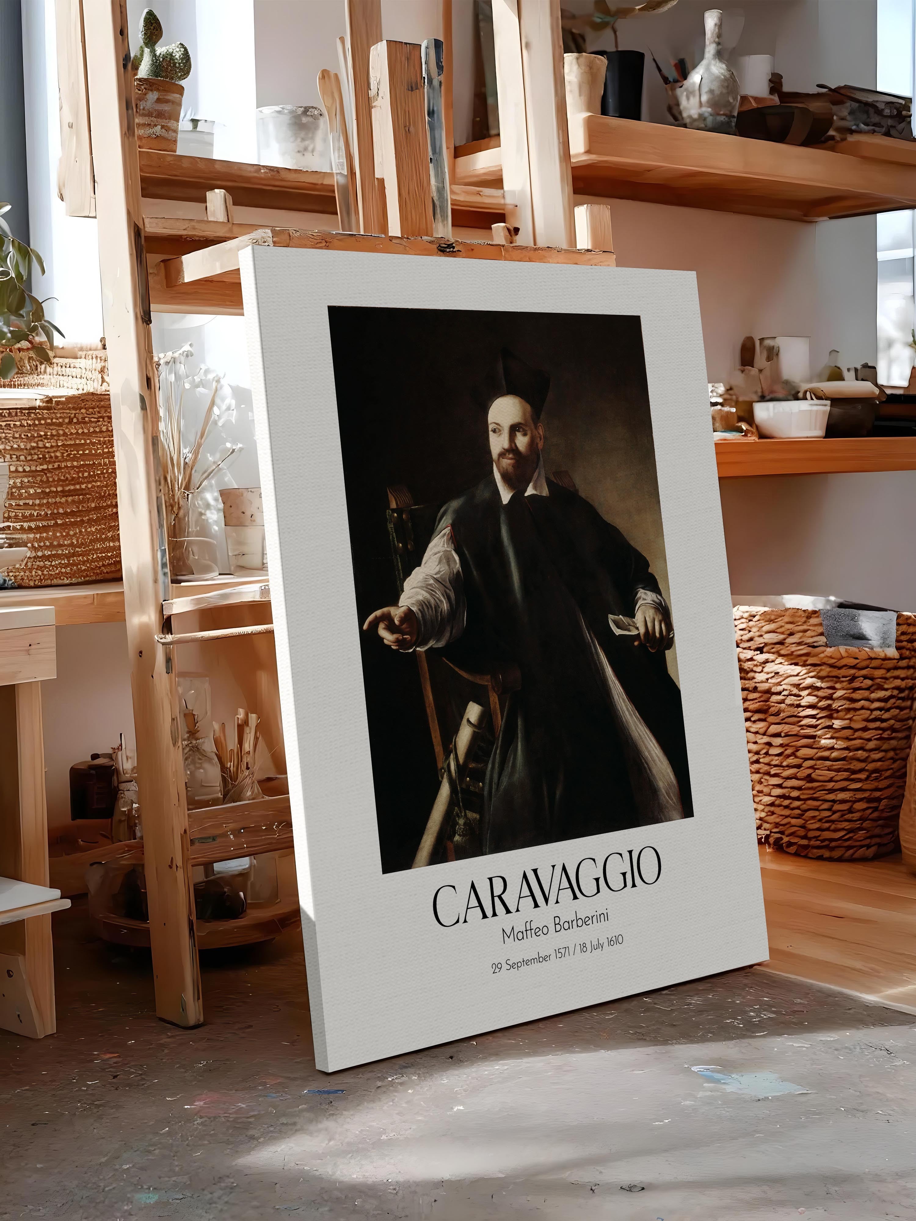 Caravaggio - Maffeo Barberini, Kanvas Tablo, Sanat Serisi NO:111639