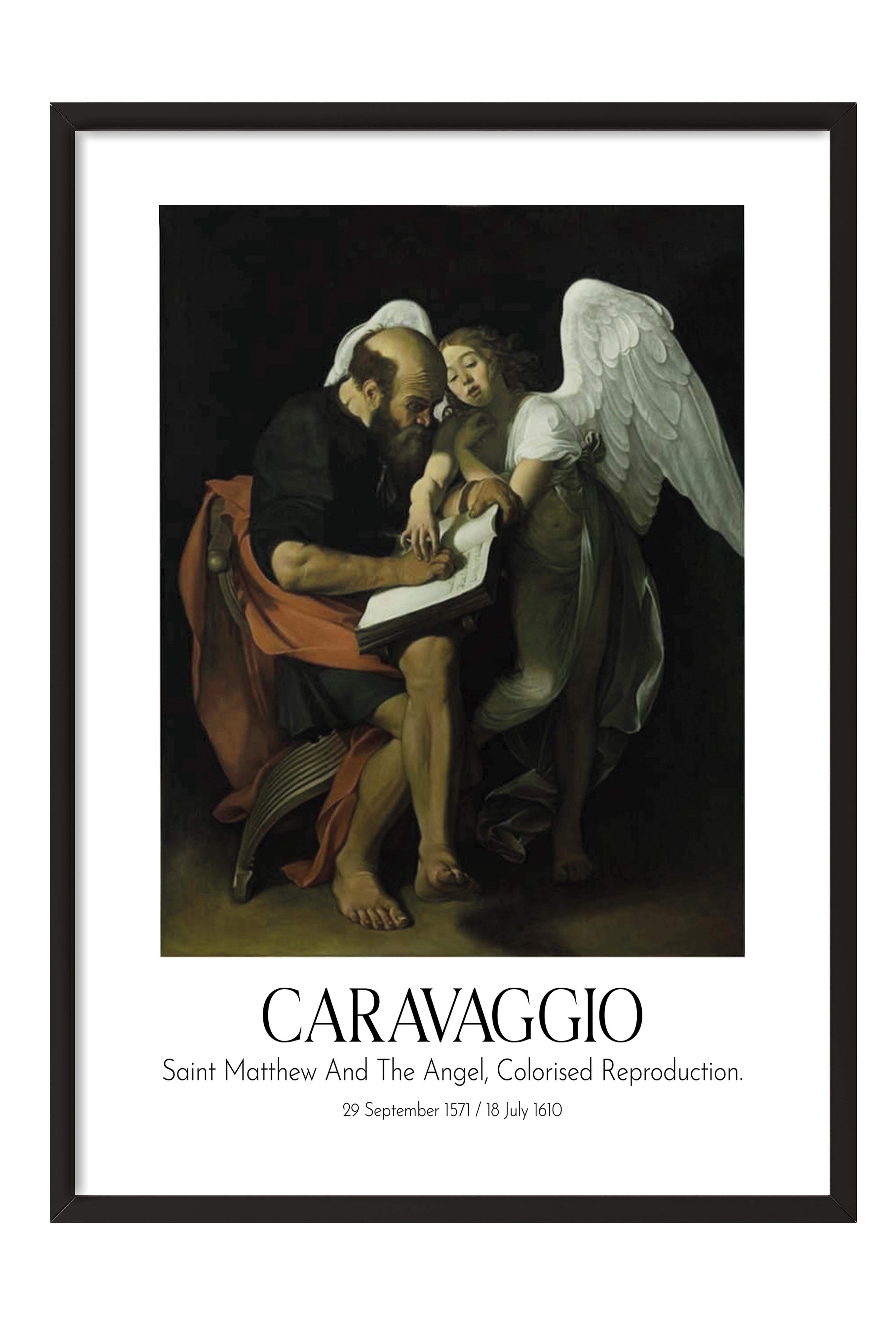 Caravaggio, Siyah Çerçeveli Tablo, Sanat Serisi NO:111649