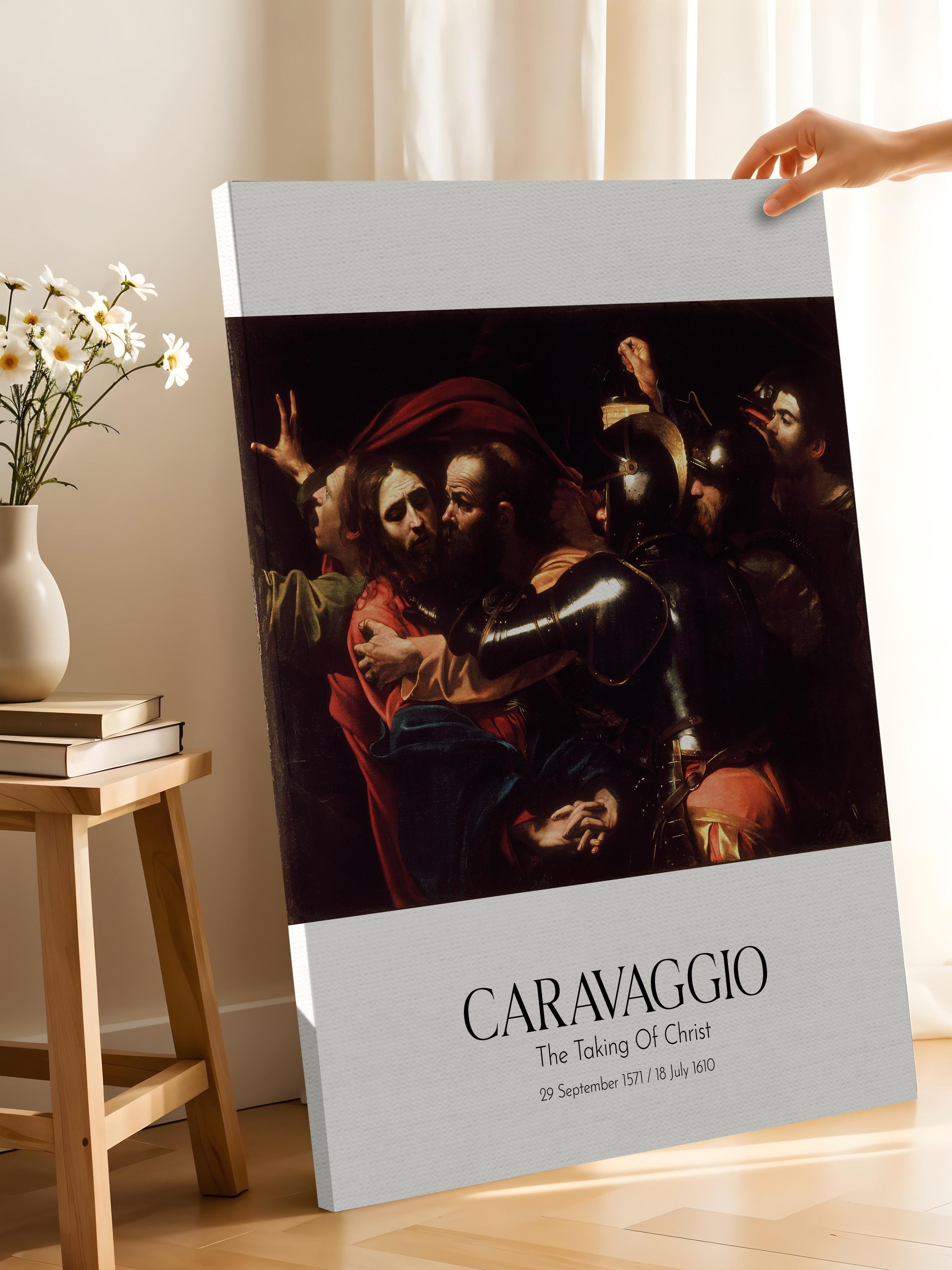 Caravaggio - The Taking Of Christ, Kanvas Tablo, Sanat Serisi NO:111655